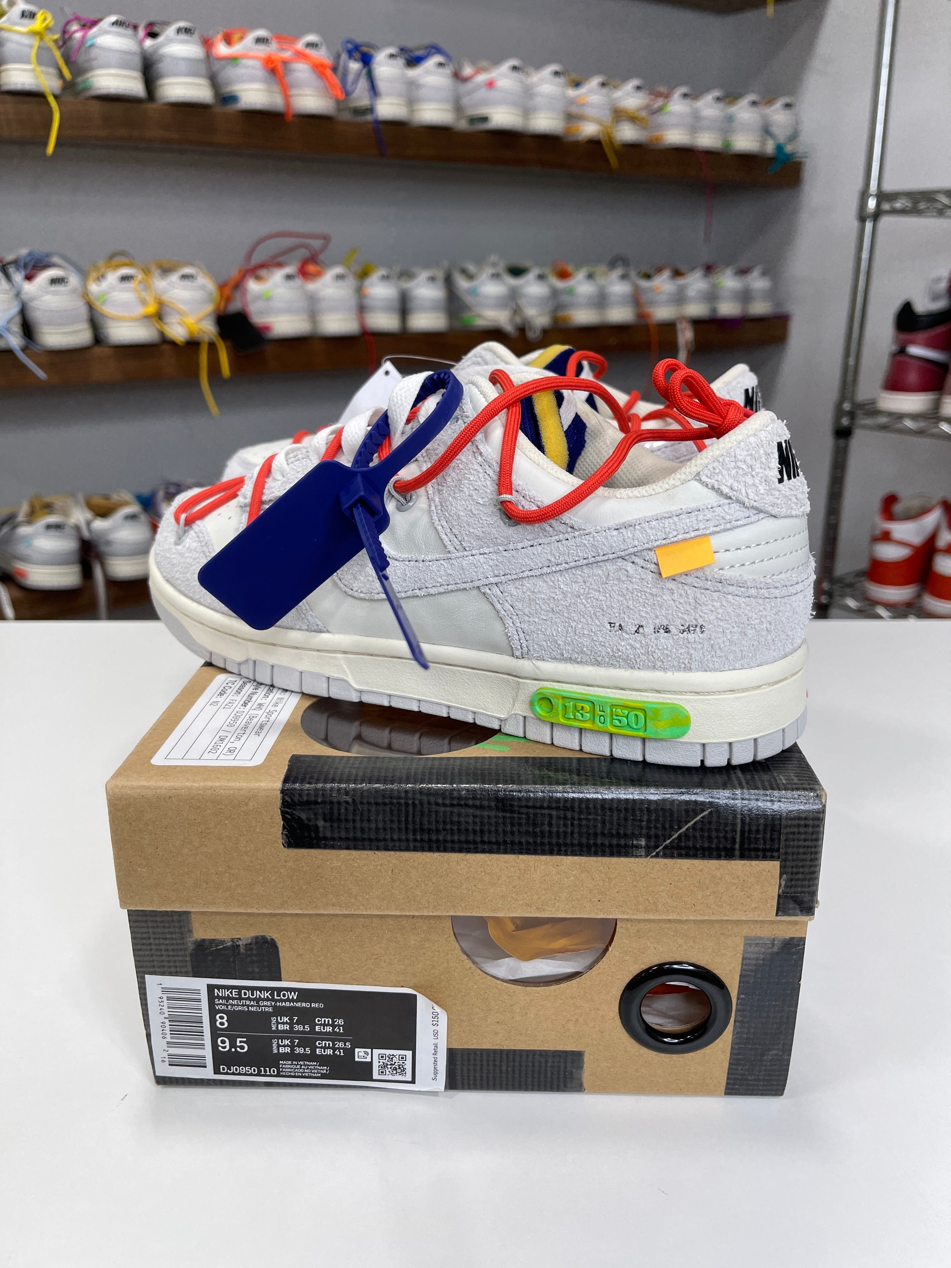 Nike Dunk Low Off-White Lot 13/50 - Sz 8