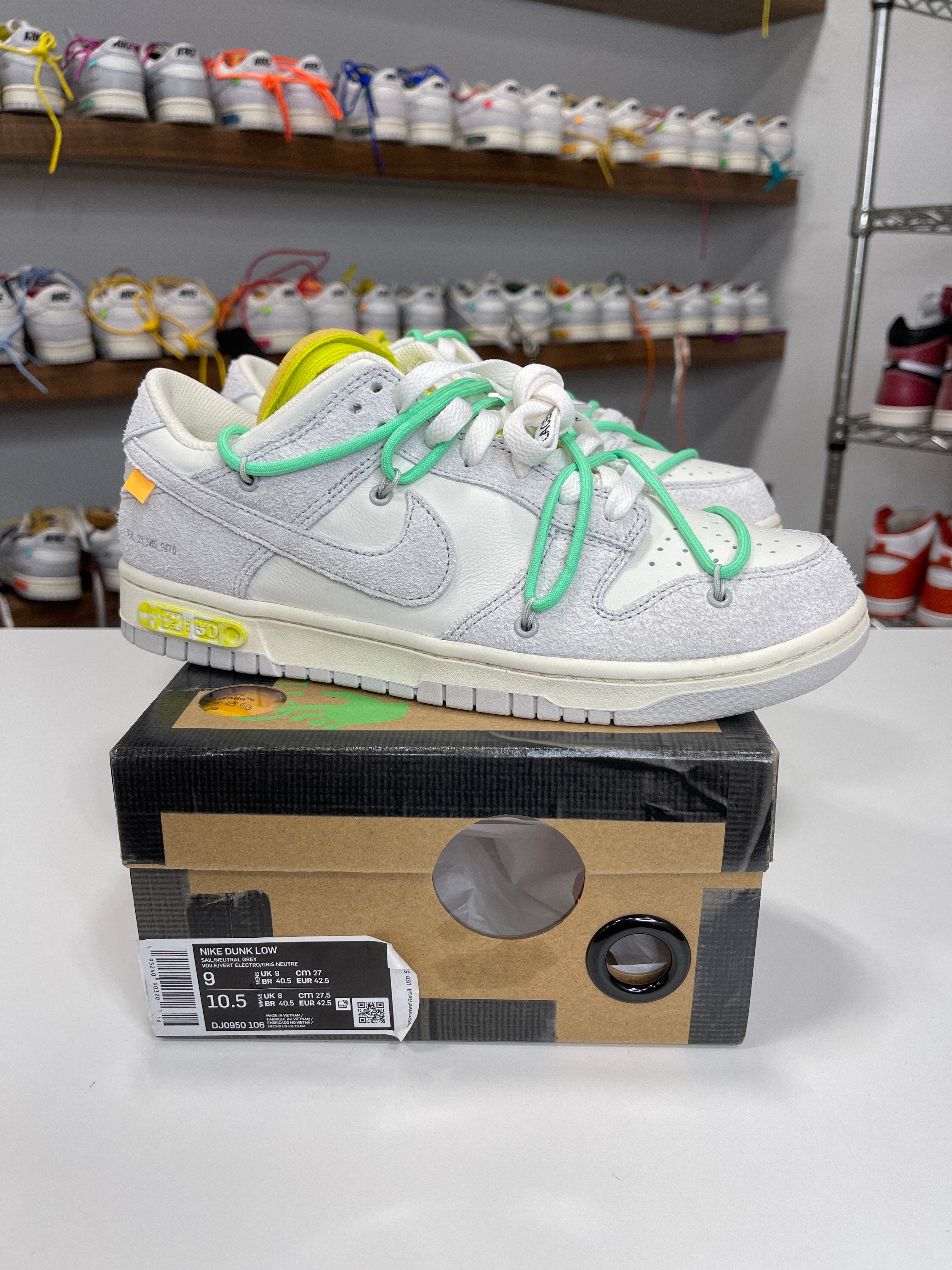 Nike Dunk Low Off-White Lot 14/50 - Sz 9