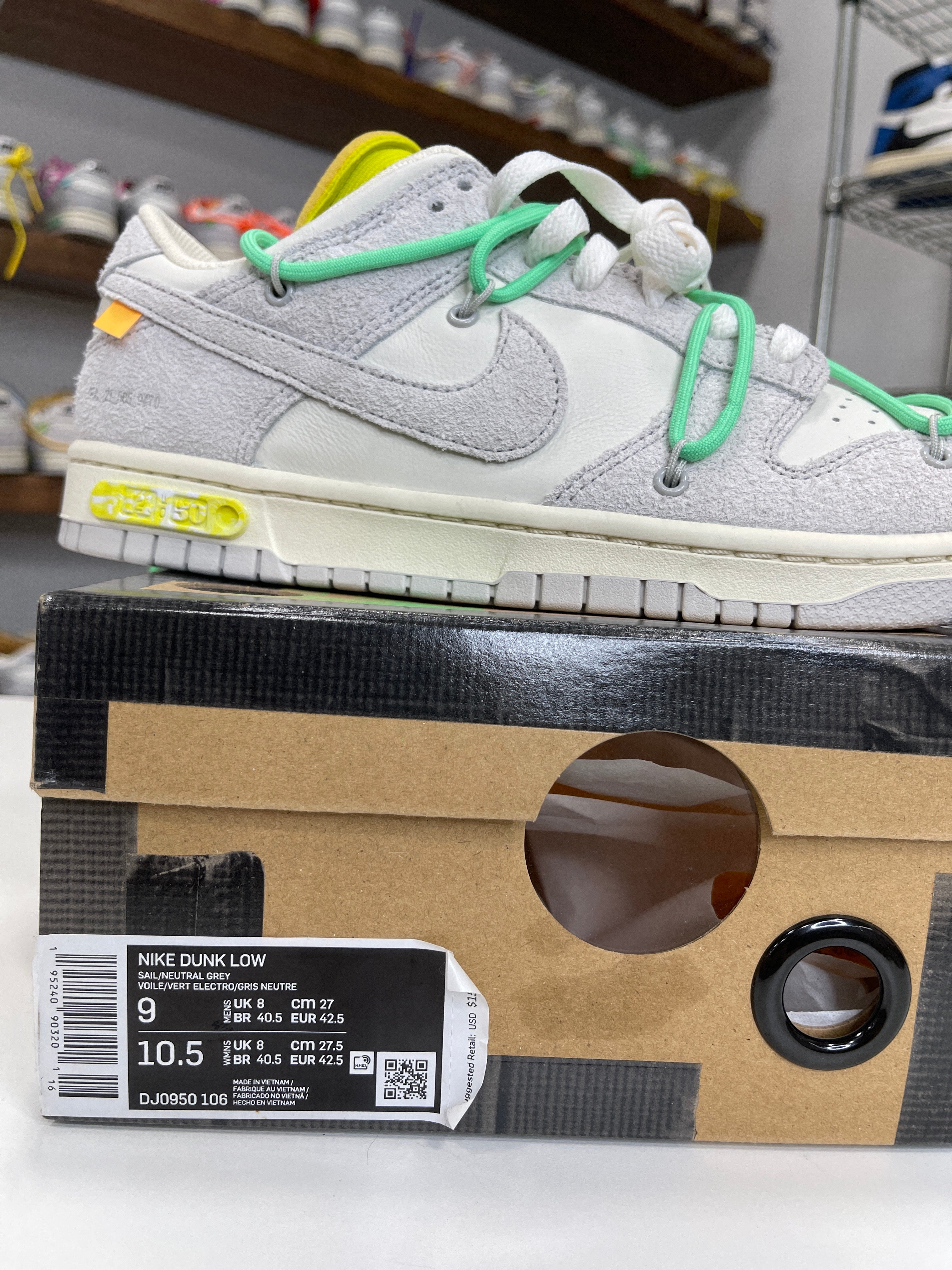 Nike Dunk Low Off-White Lot 14/50 - Sz 9
