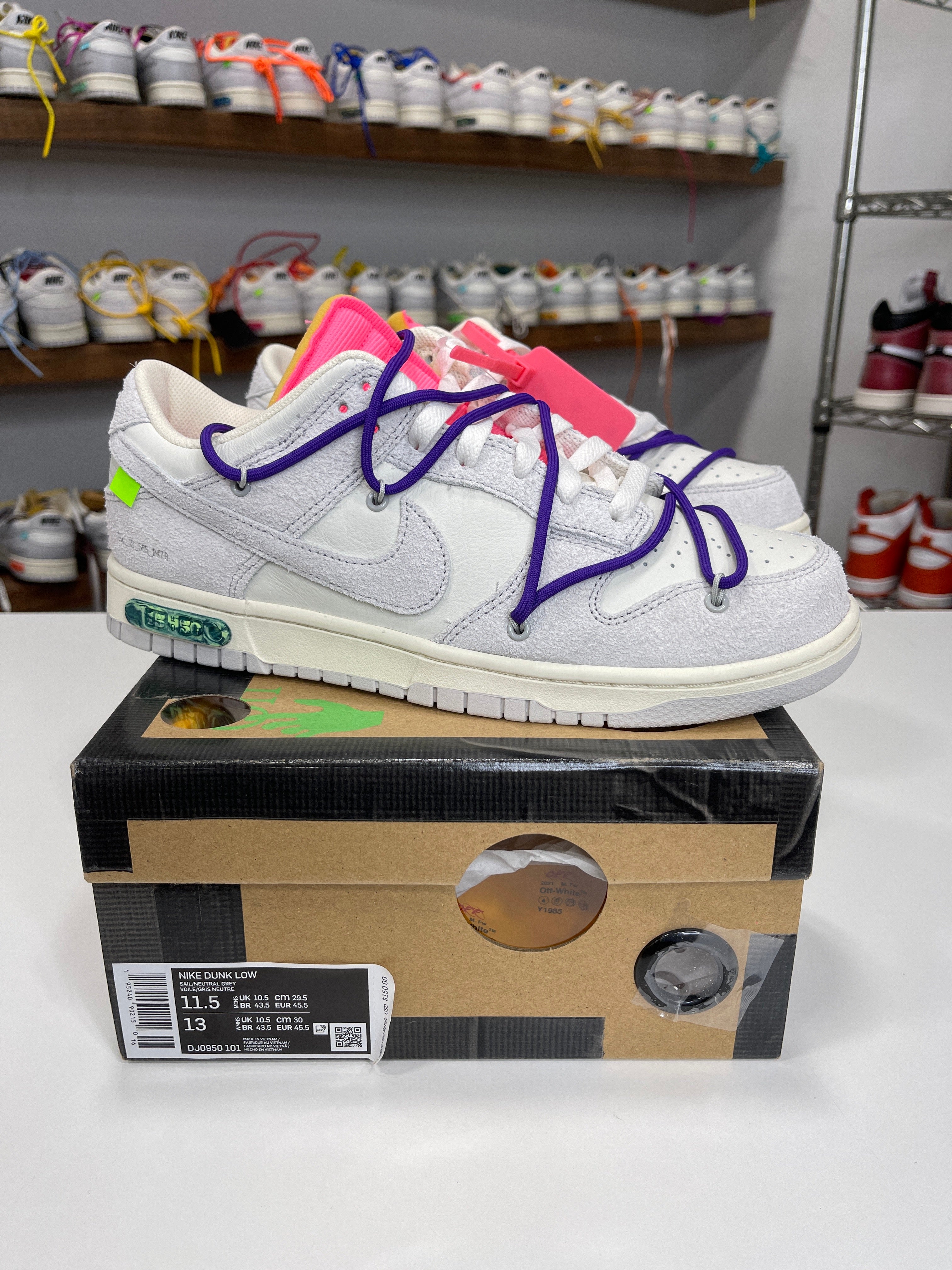 Nike Dunk Low Off-White Lot 15/50 - Sz 10