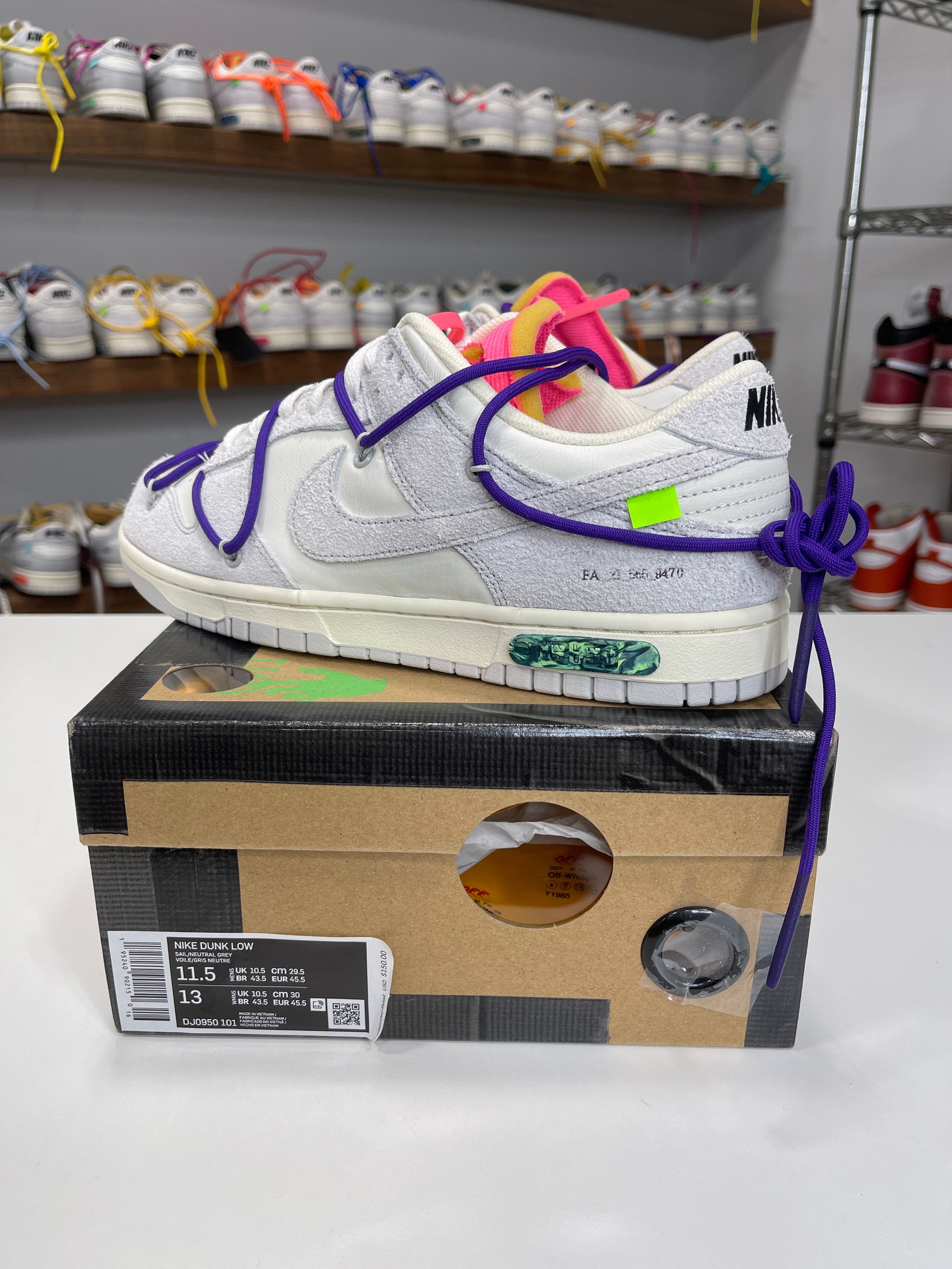 Nike Dunk Low Off-White Lot 15/50 - Sz 10