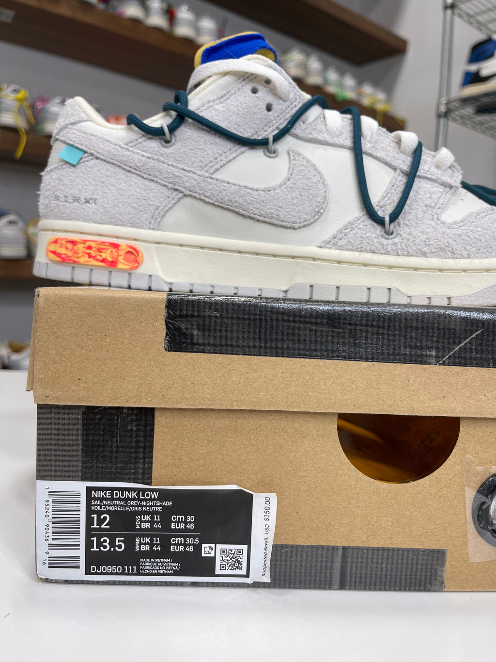 Nike Dunk Low Off-White Lot 16/50 - Sz 12