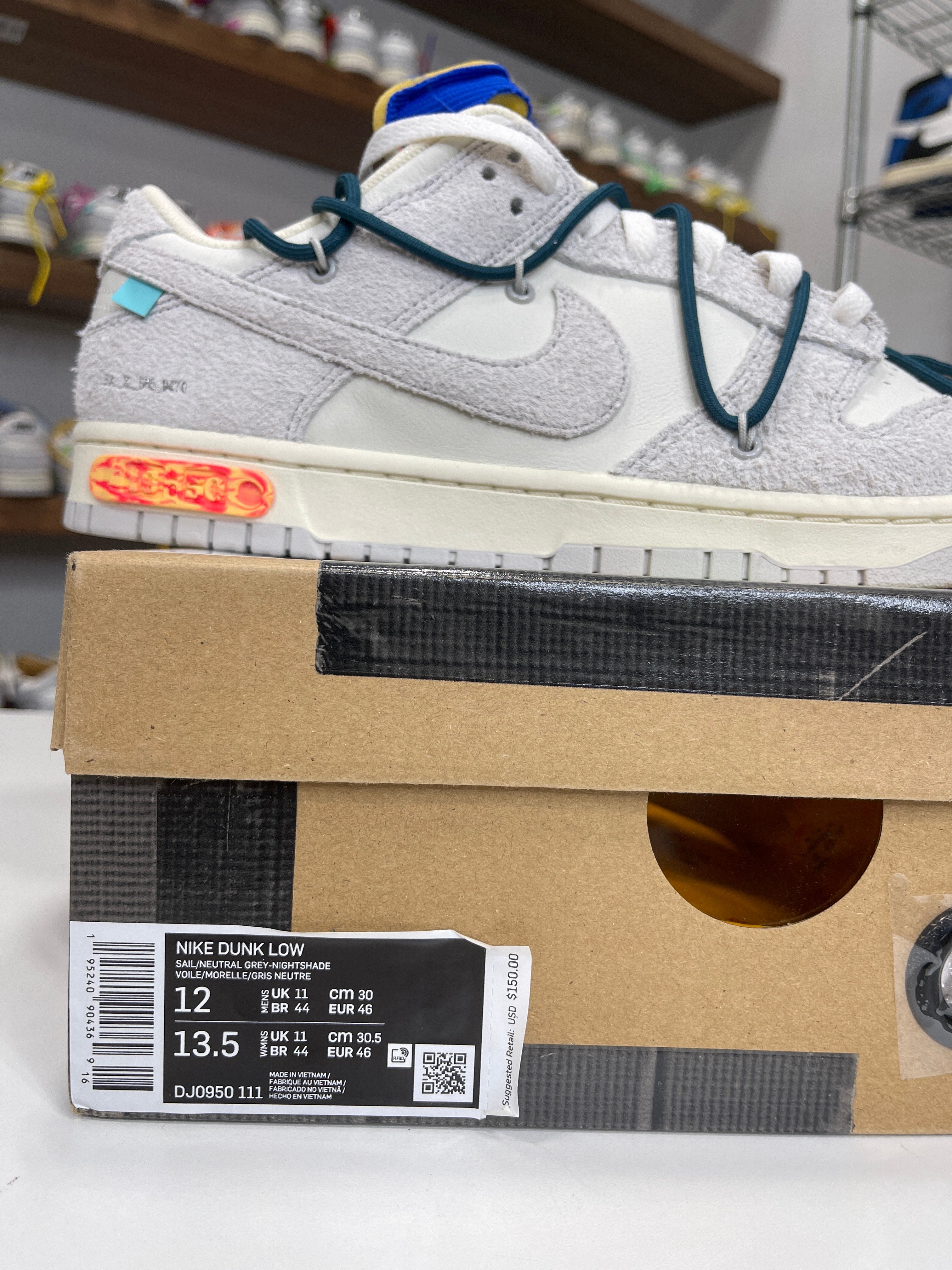 Nike Dunk Low Off-White Lot 16/50 - Sz 12