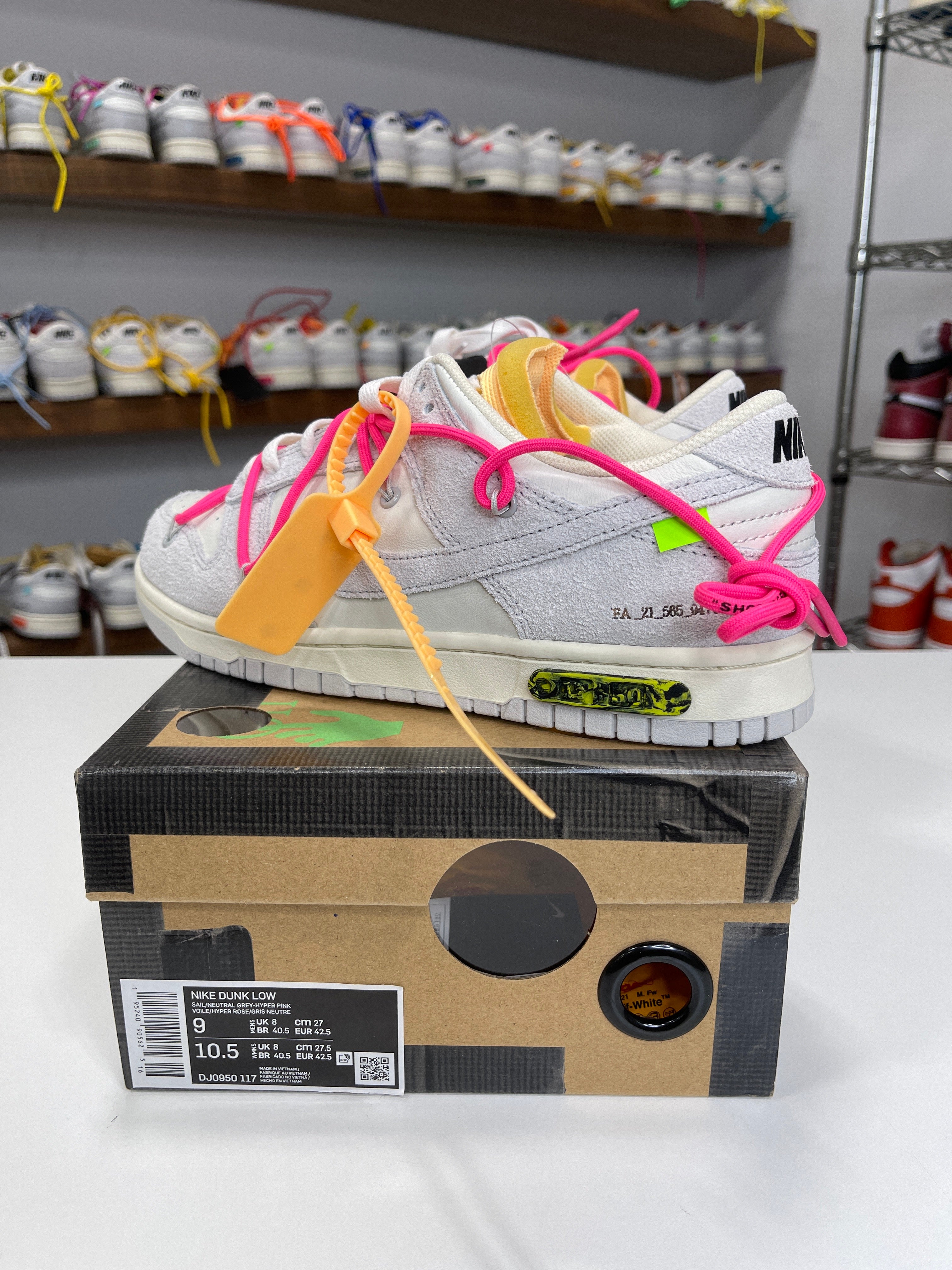 Nike Dunk Low Off-White Lot 17/50 - Sz 9