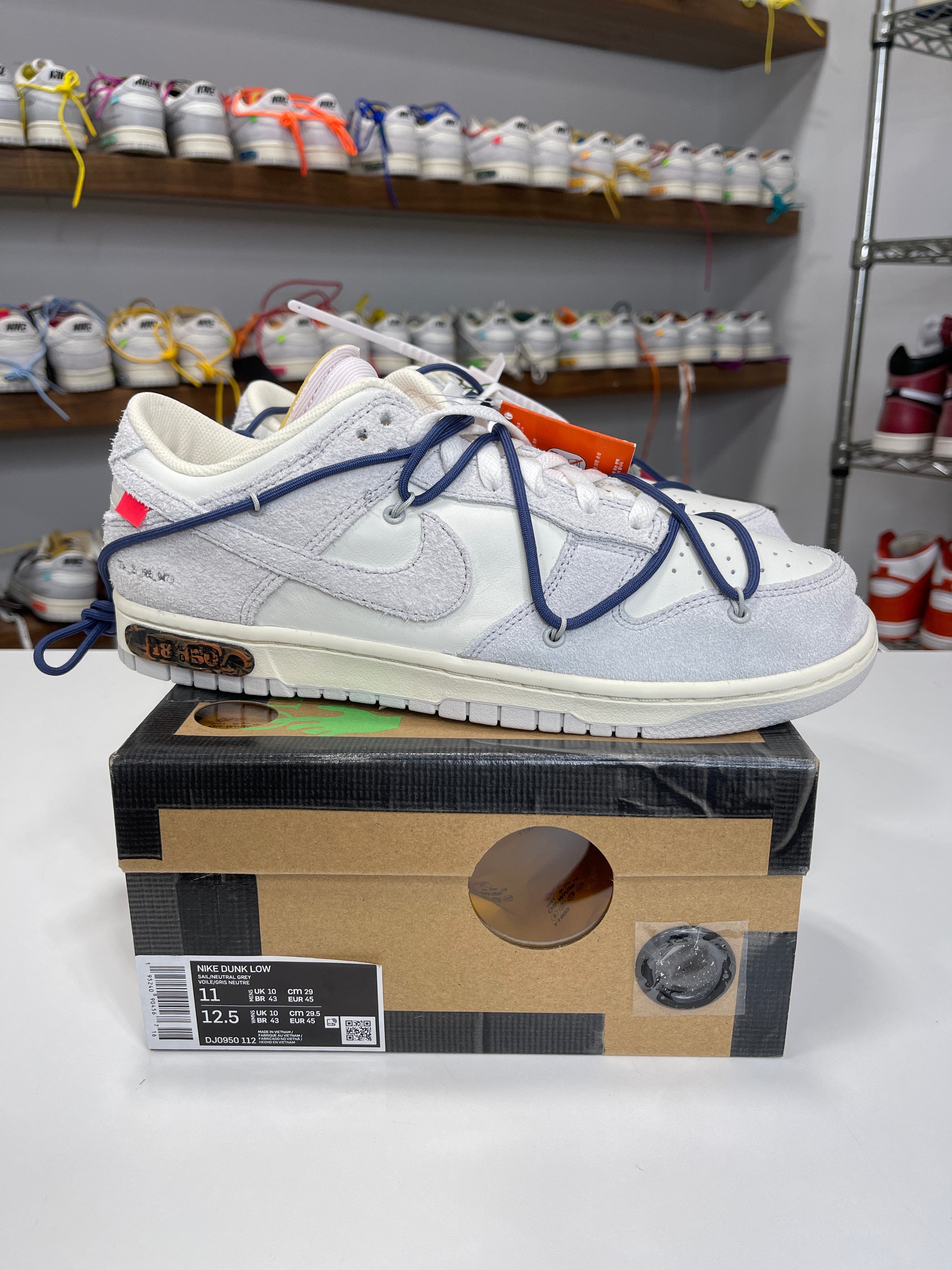 Nike Dunk Low Off-White Lot 18/50 - Sz 11