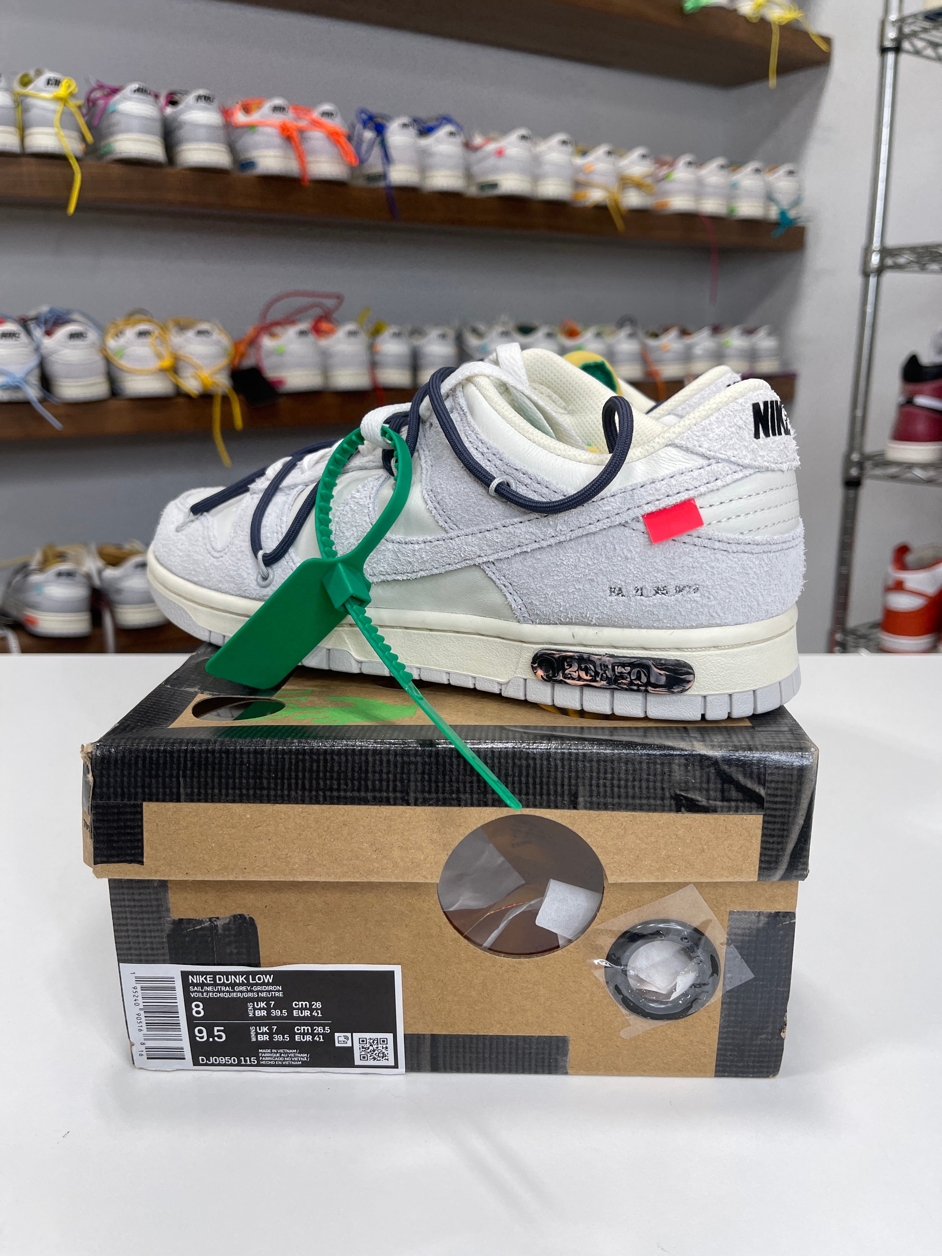 Nike Dunk Low Off-White Lot 20/50 - Sz 8