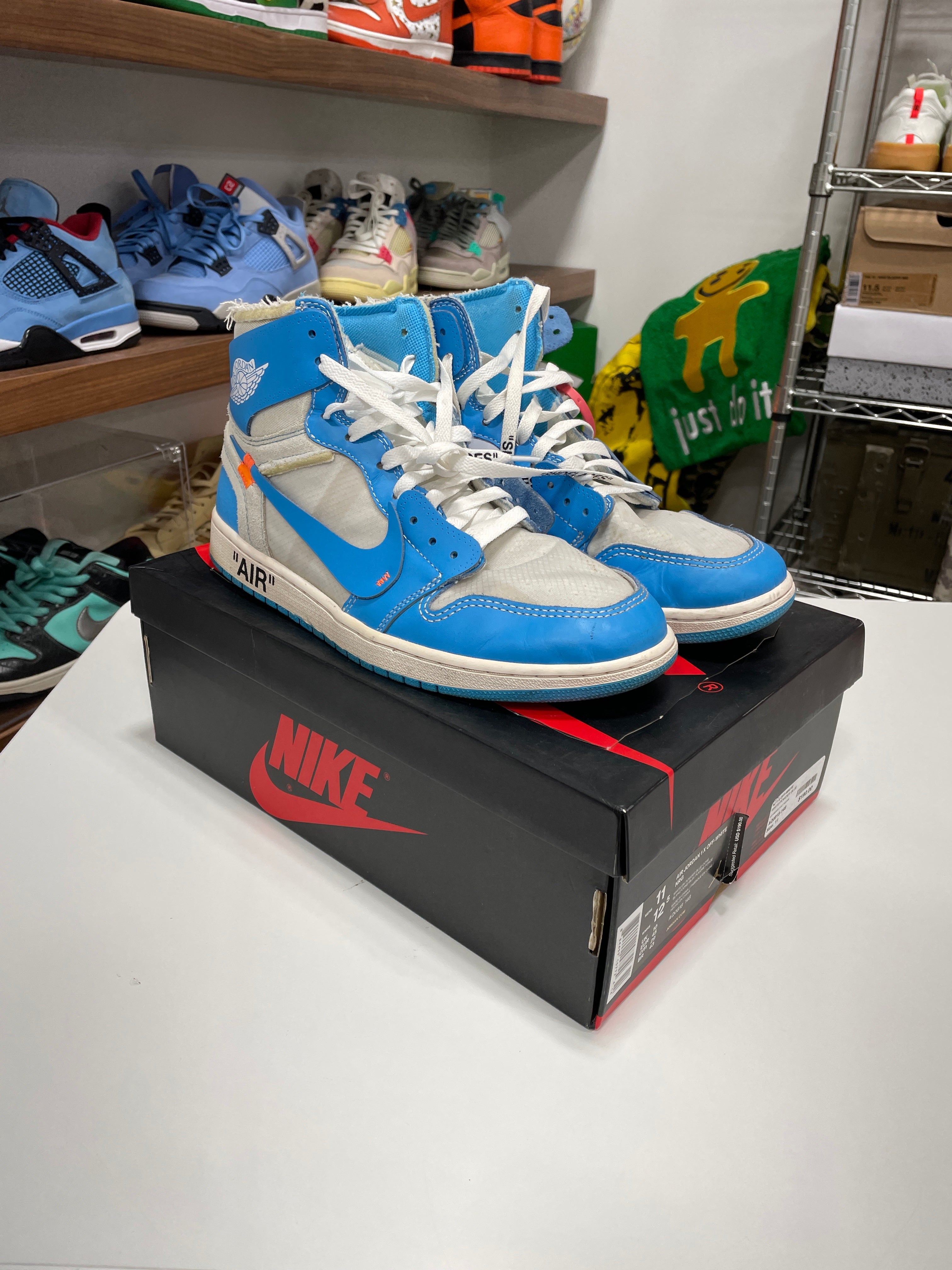 Jordan 1 Off White UNC Size 11