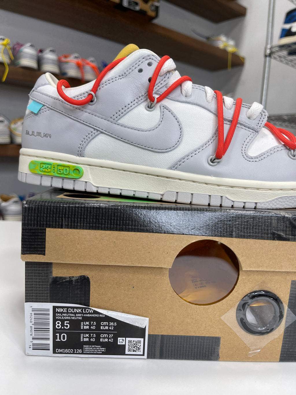 Nike Dunk Low Off-White Lot 23/50 - Sz 8.5