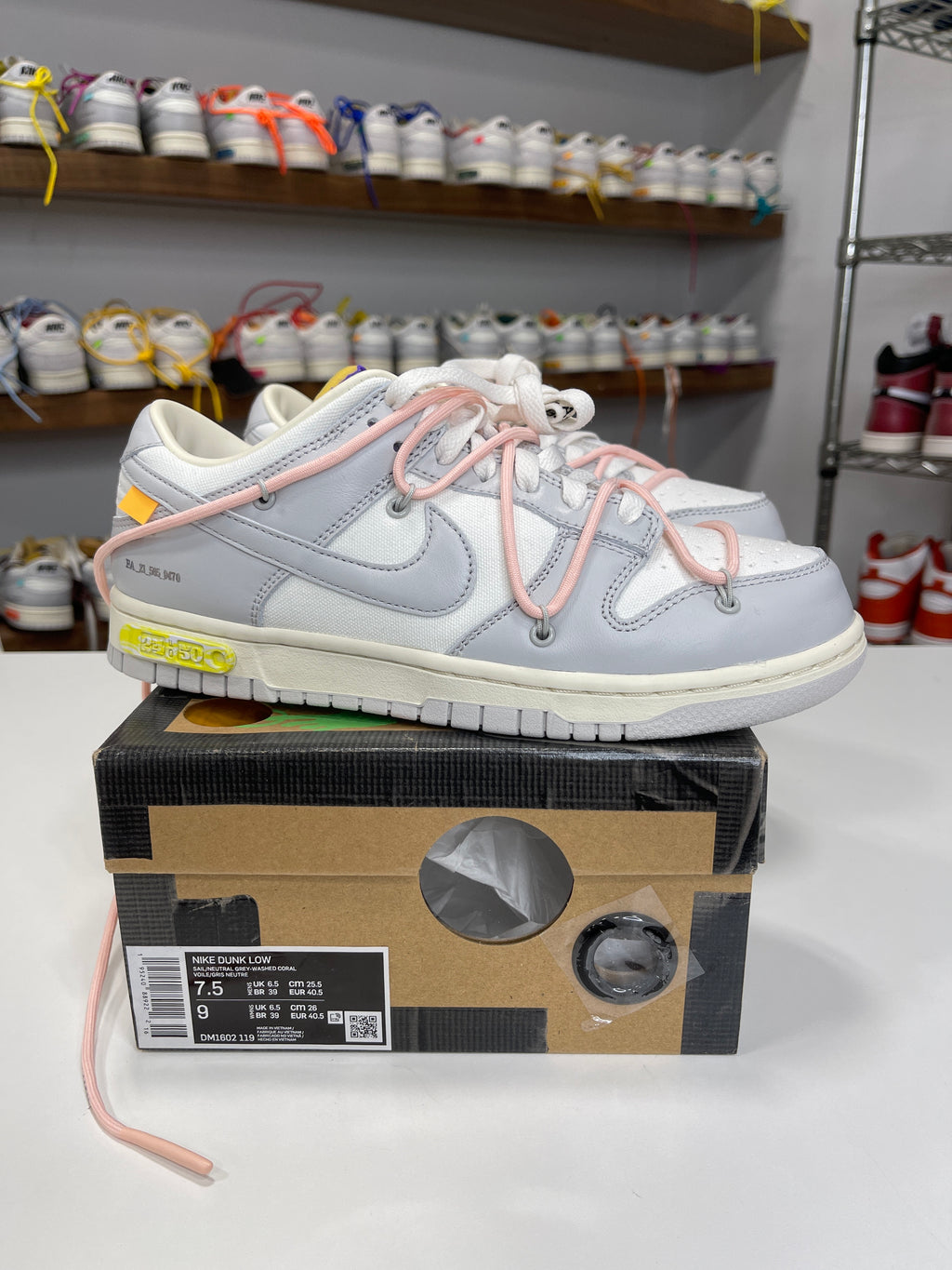 Nike Dunk Low Off-White Lot 24/50 - Sz 7.5