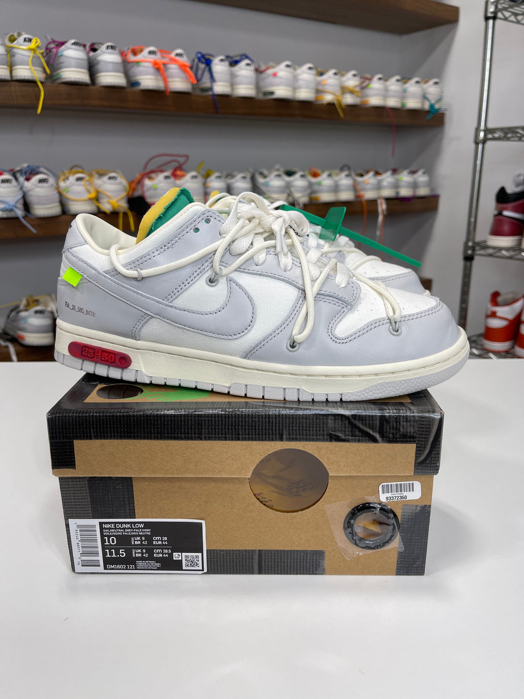 Nike Dunk Low Off-White Lot 25/50 - Sz 10