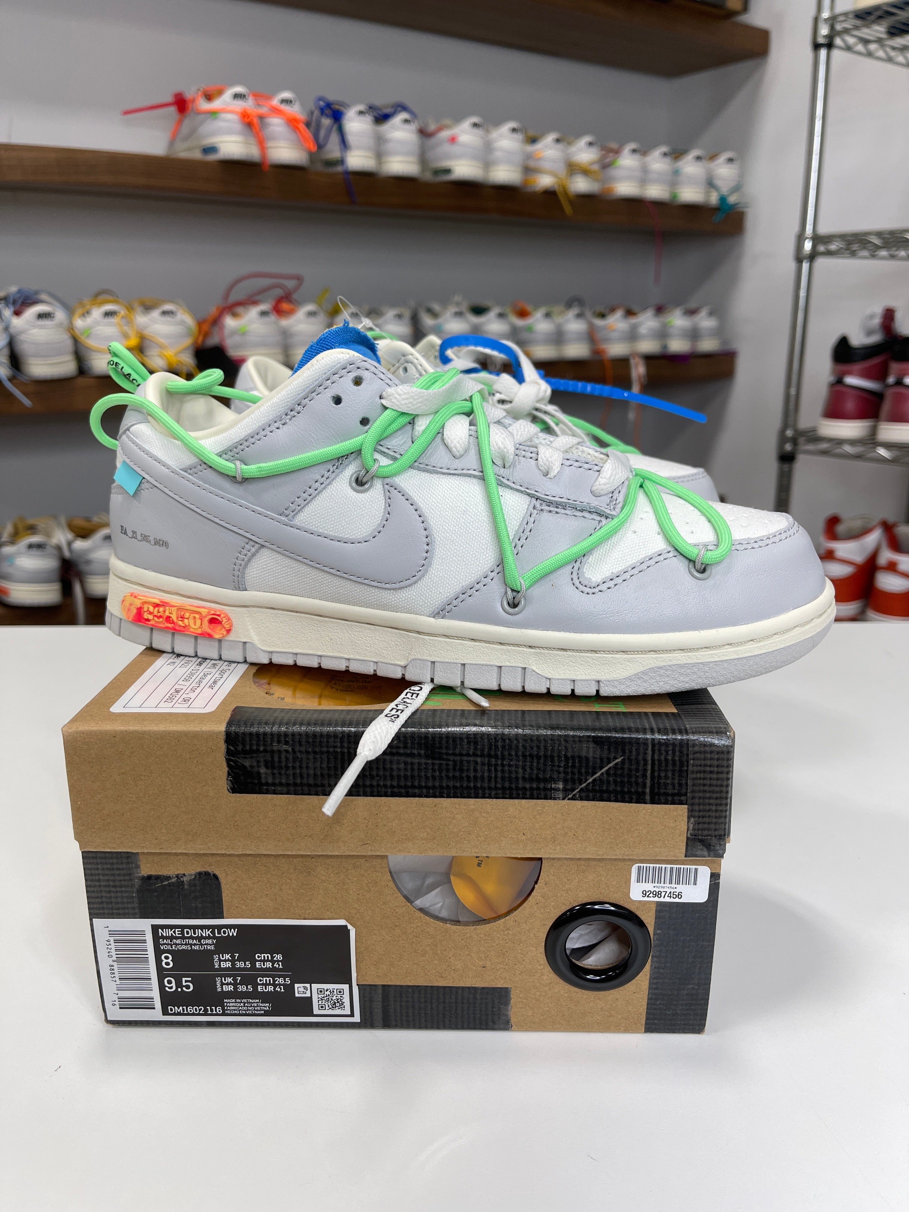Nike Dunk Low Off-White Lot 26/50 - Sz 8