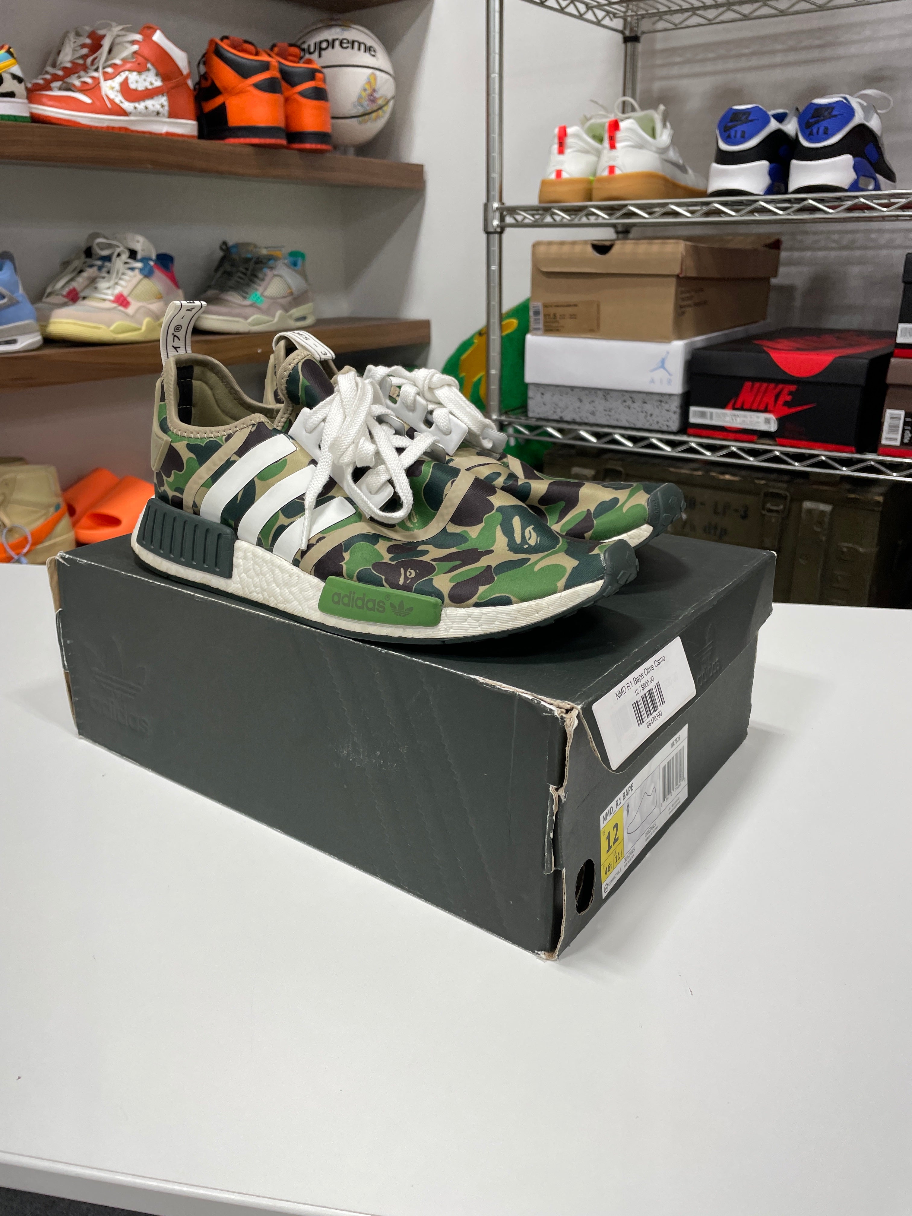 Adidas BAPE NMD Green Size 12