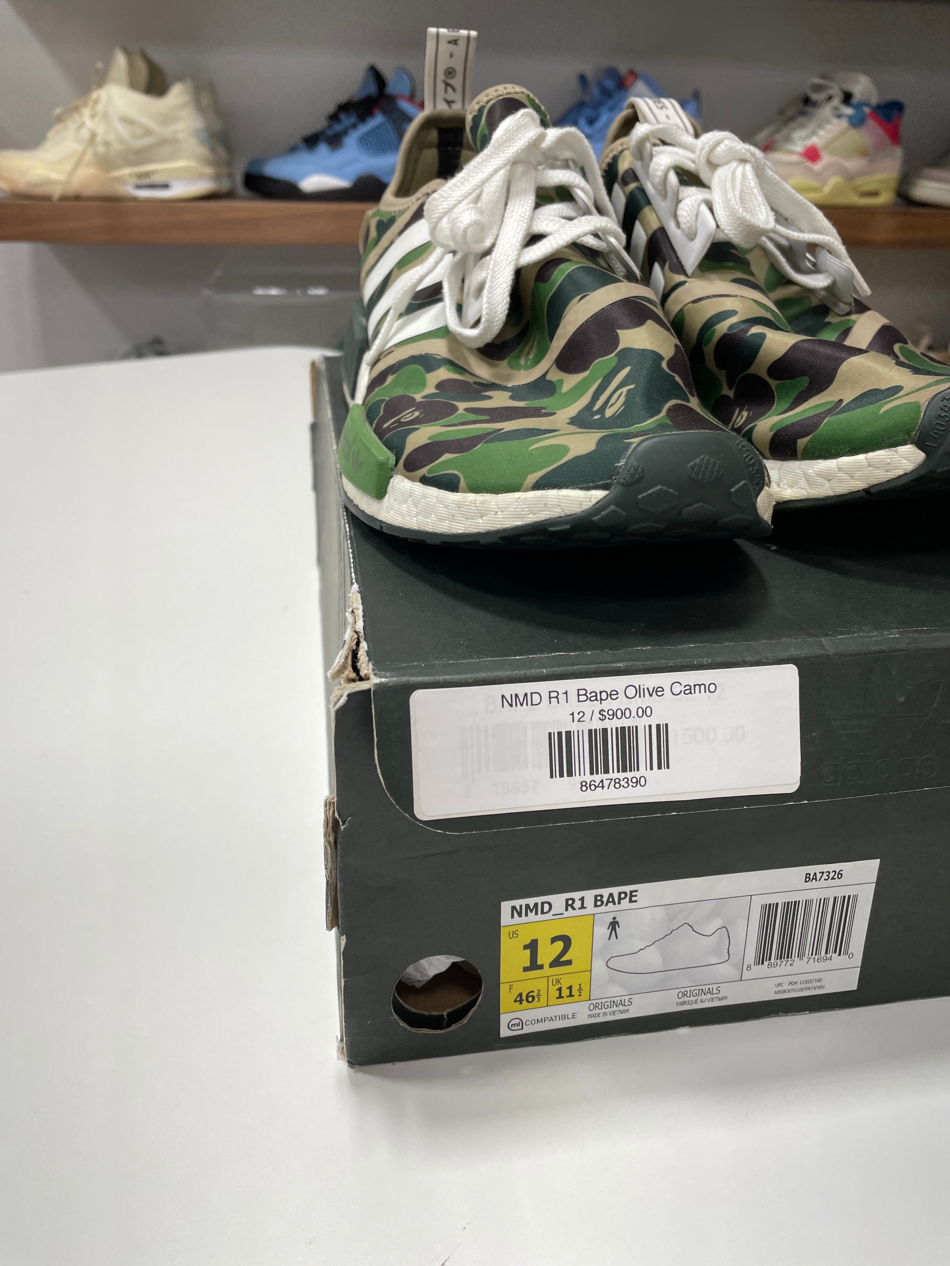 Adidas BAPE NMD Green Size 12