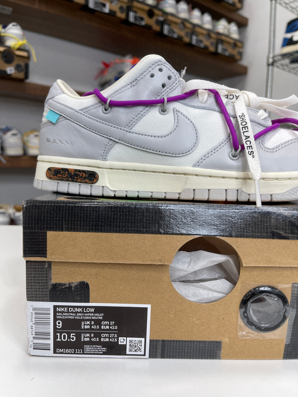 Nike Dunk Low Off-White Lot 28/50 - Sz 9