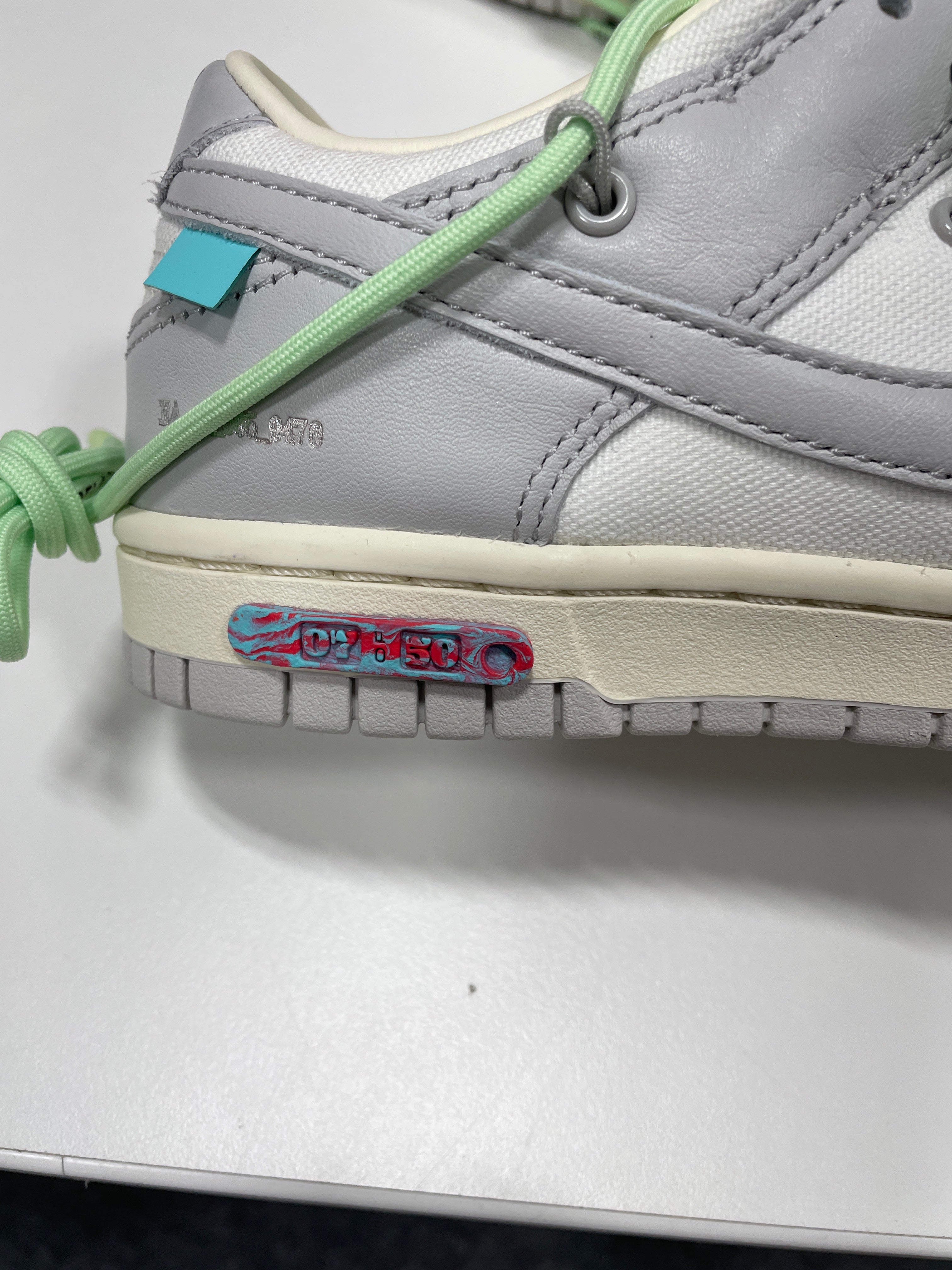 Nike x Off White Dunk (#7 of 50) Size 5.5 (W Sz 7) BRAND NEW NO BOX