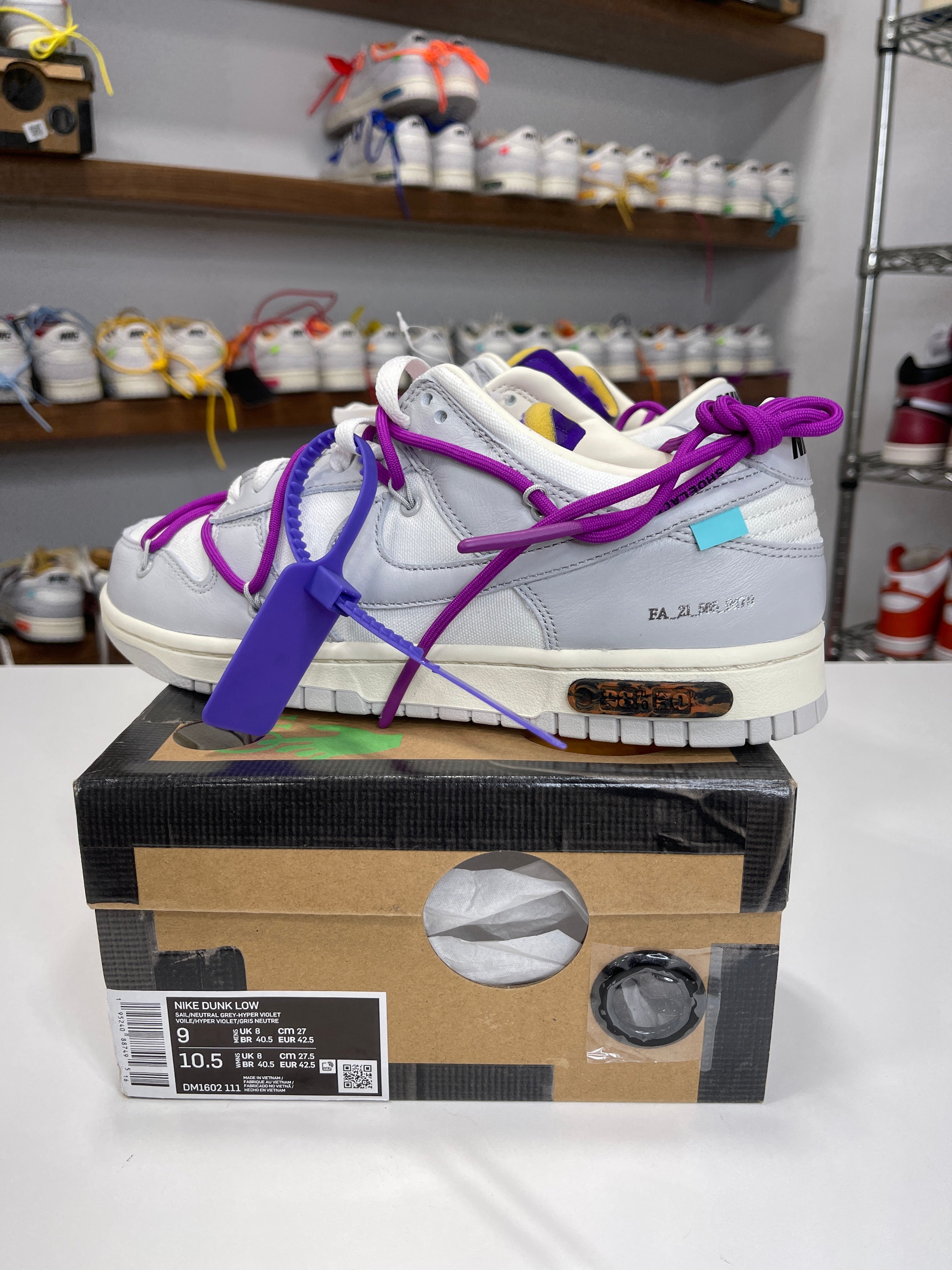 Nike Dunk Low Off-White Lot 28/50 - Sz 9