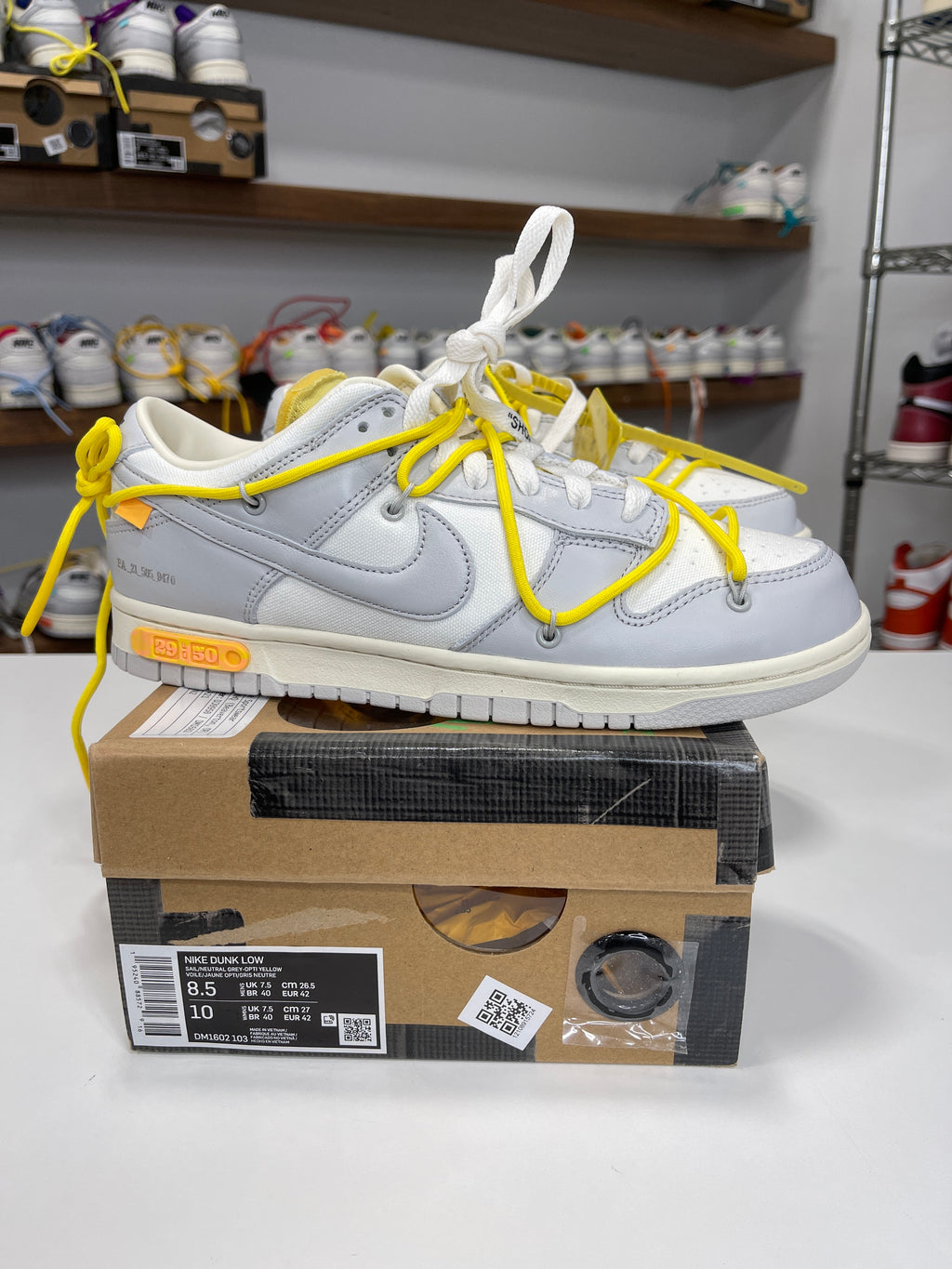 Nike Dunk Low Off-White Lot 29/50 - Sz 8.5