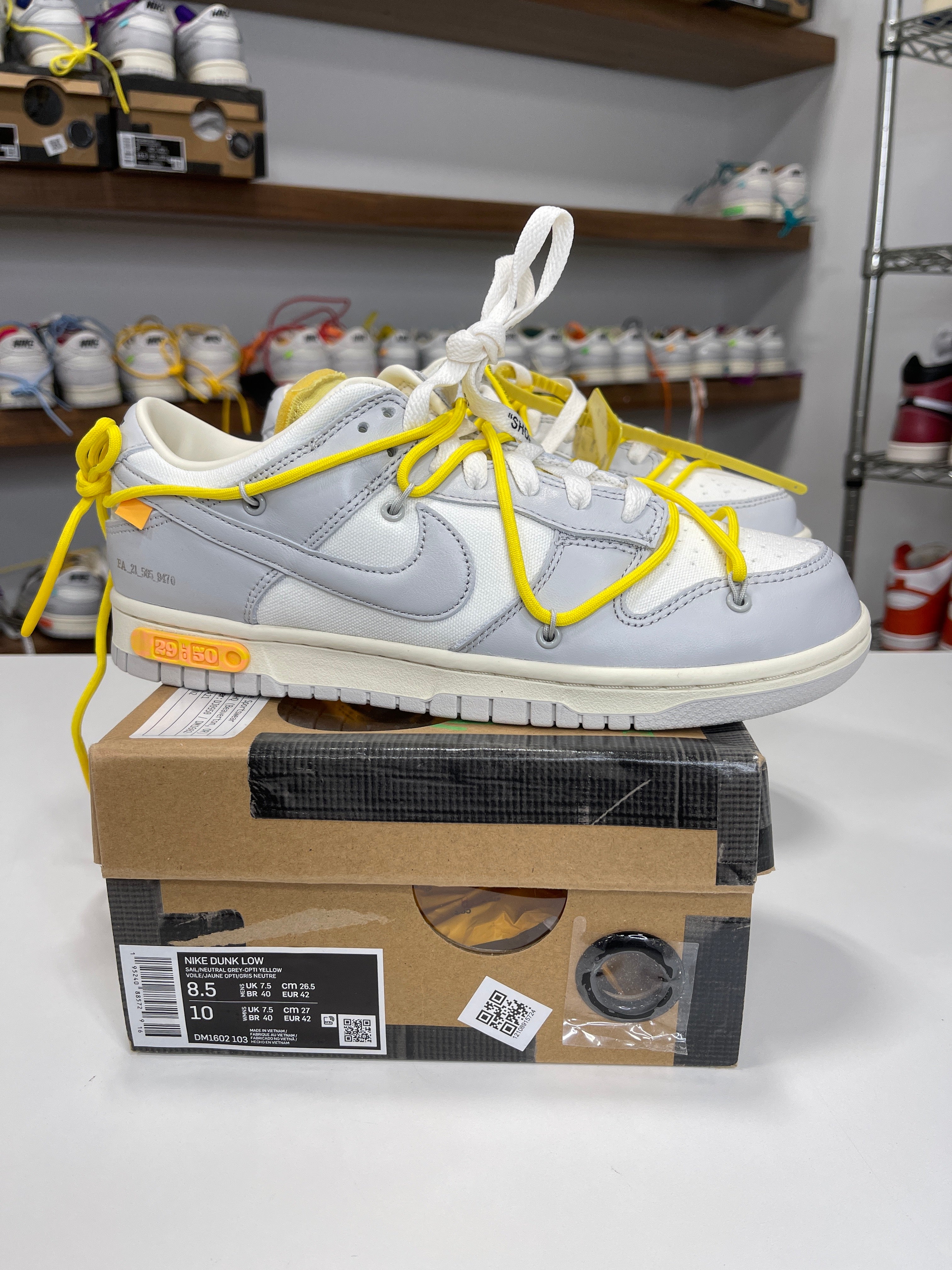 Nike Dunk Low Off-White Lot 29/50 - Sz 8.5