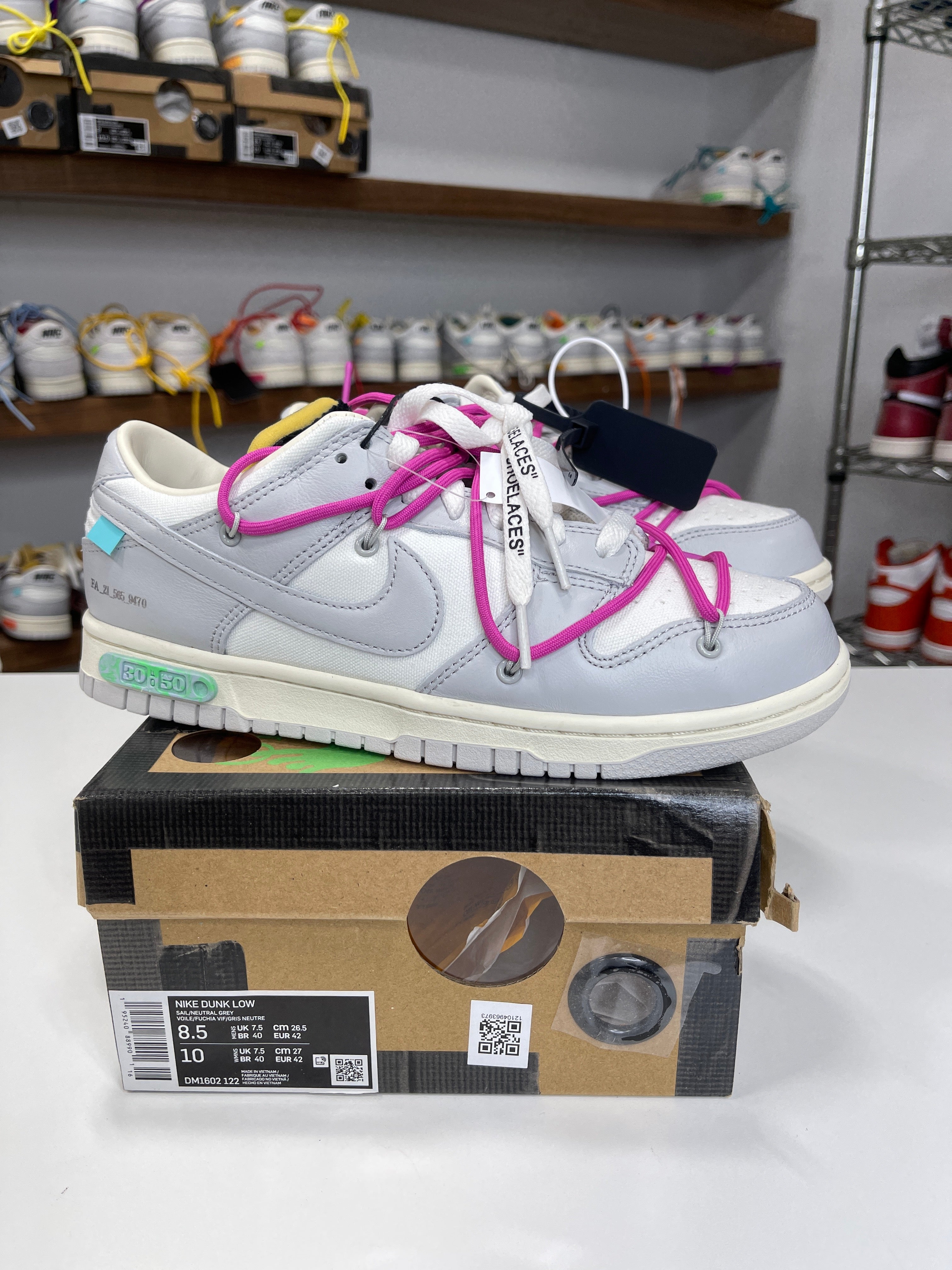 Nike Dunk Low Off-White Lot 30/50 - Sz 8.5