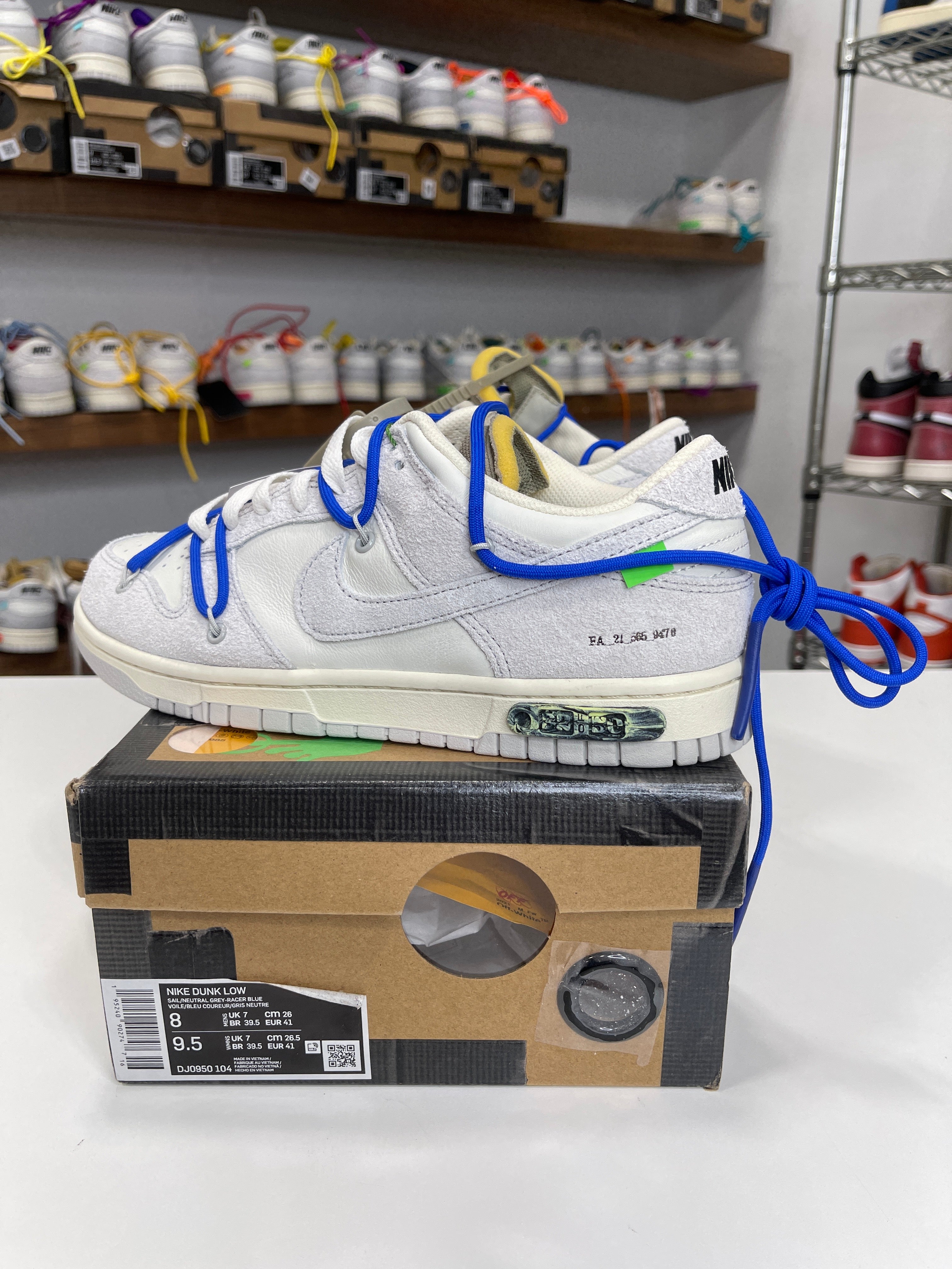 Nike Dunk Low Off-White Lot 32/50 - Sz 8