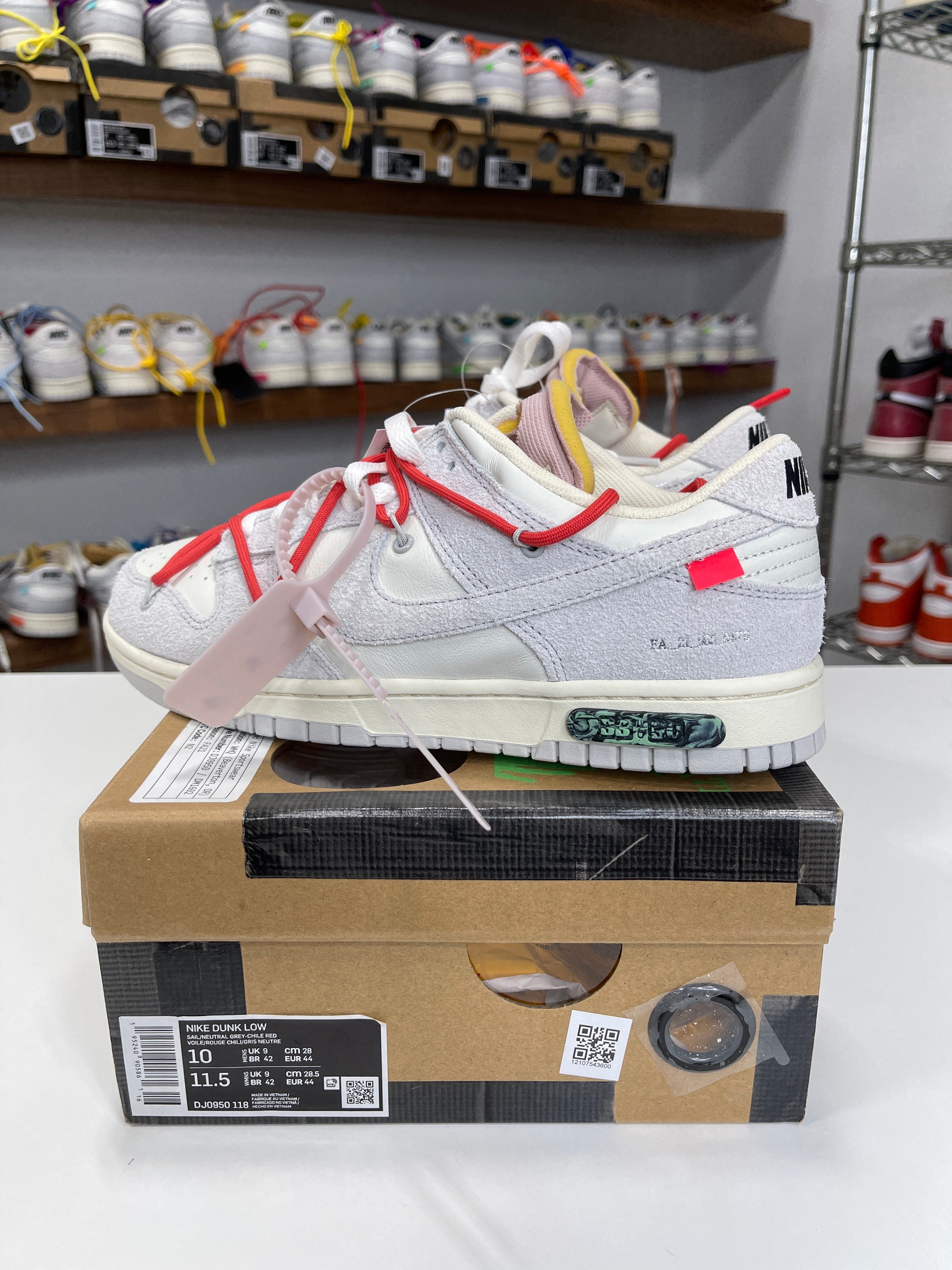 Nike Dunk Low Off-White Lot 33/50 - Sz 10
