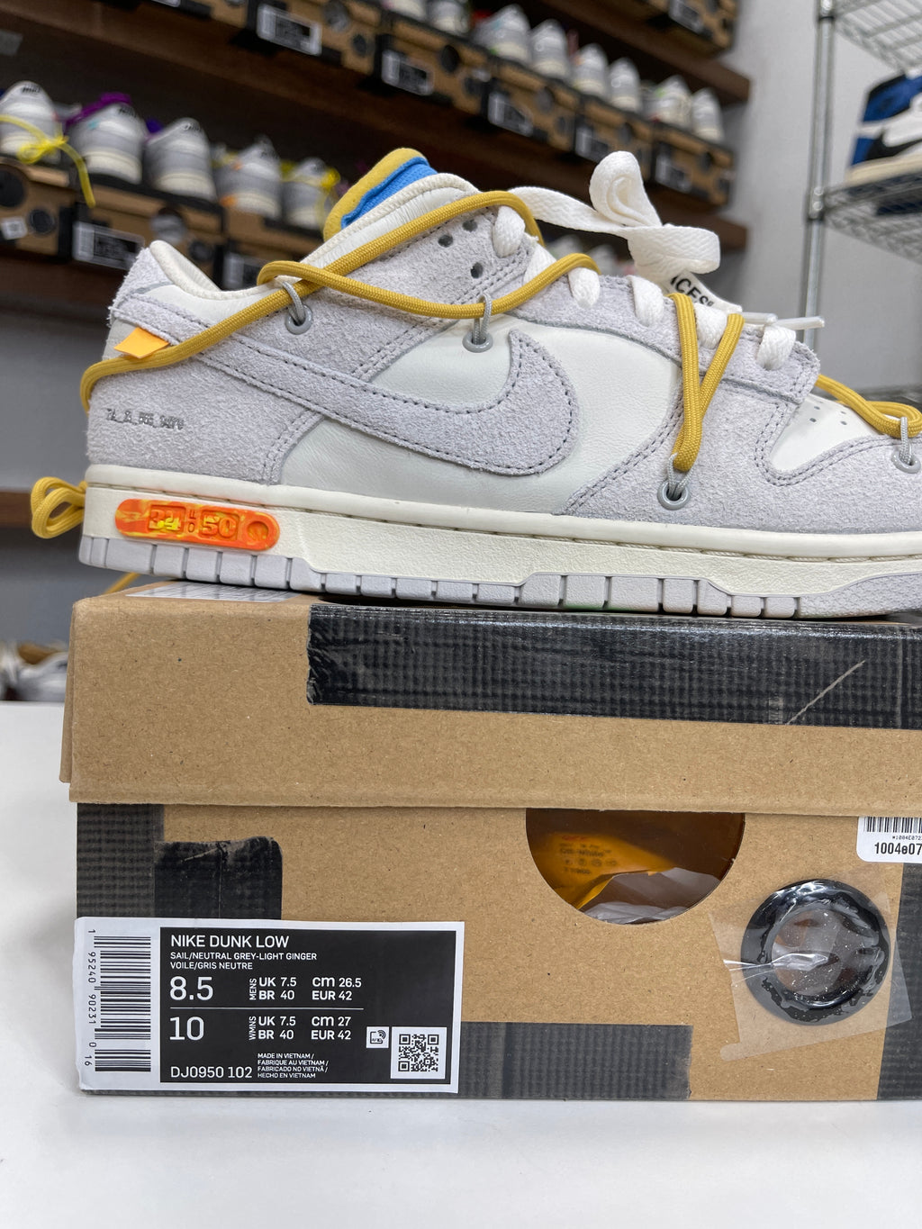 Nike Dunk Low Off-White Lot 34/50 - Sz 8.5