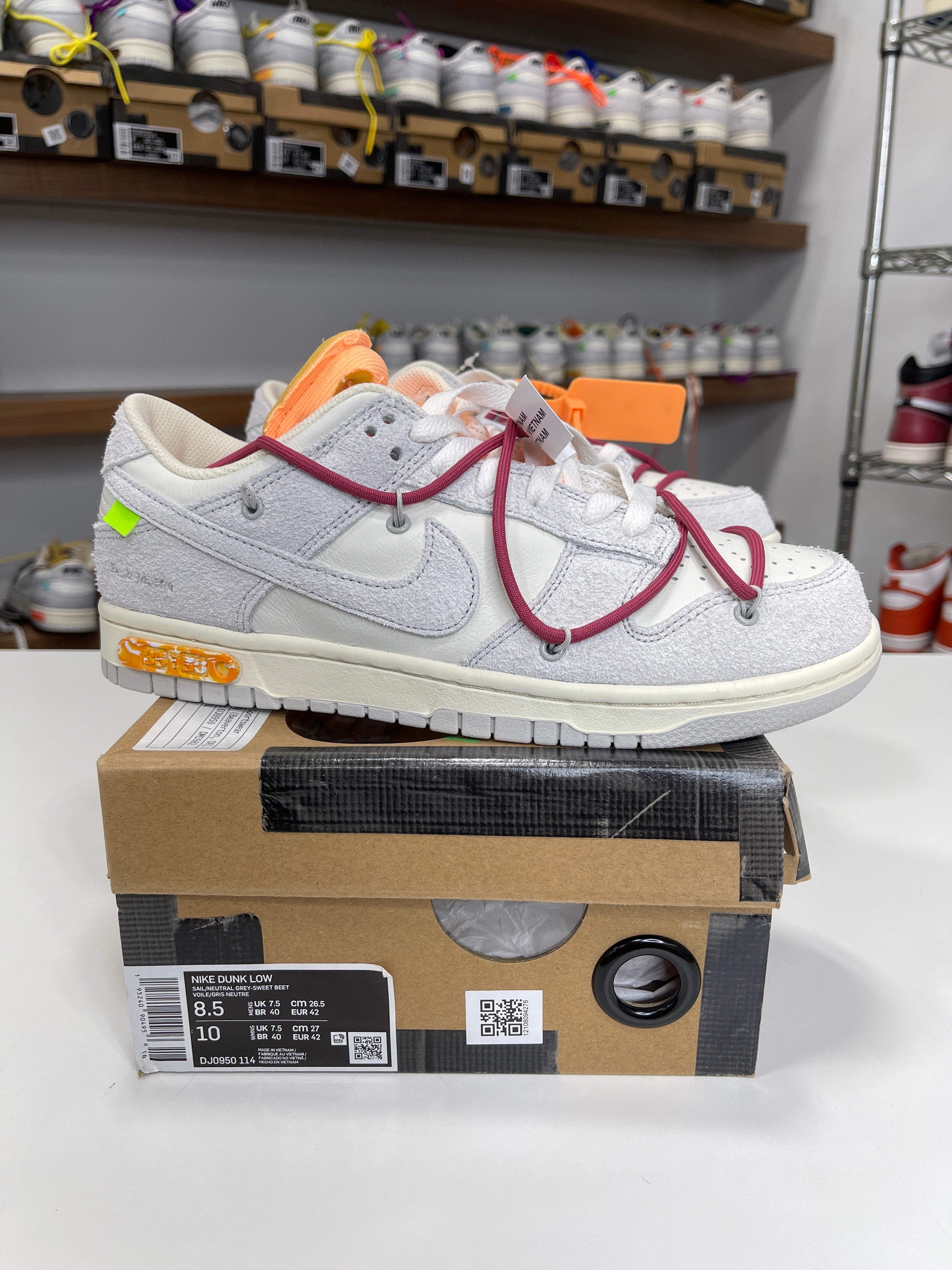 Nike Dunk Low Off-White Lot 35/50 - Sz 8.5