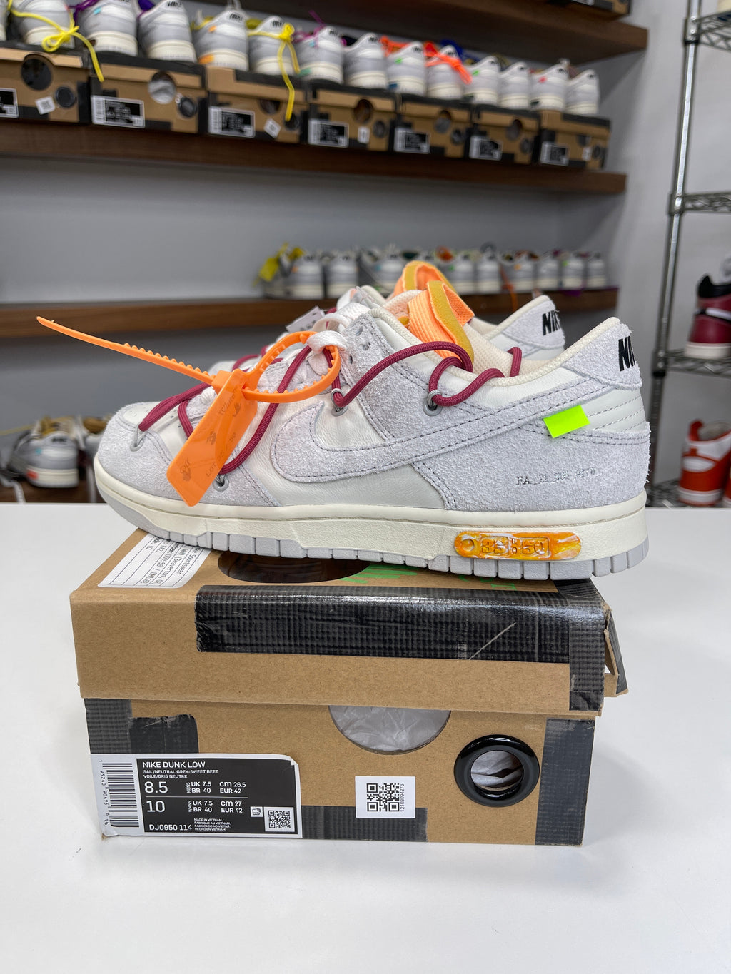 Nike Dunk Low Off-White Lot 35/50 - Sz 8.5