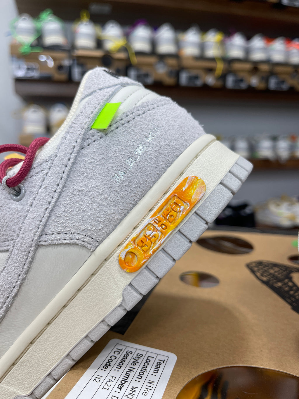 Nike Dunk Low Off-White Lot 35/50 - Sz 8.5