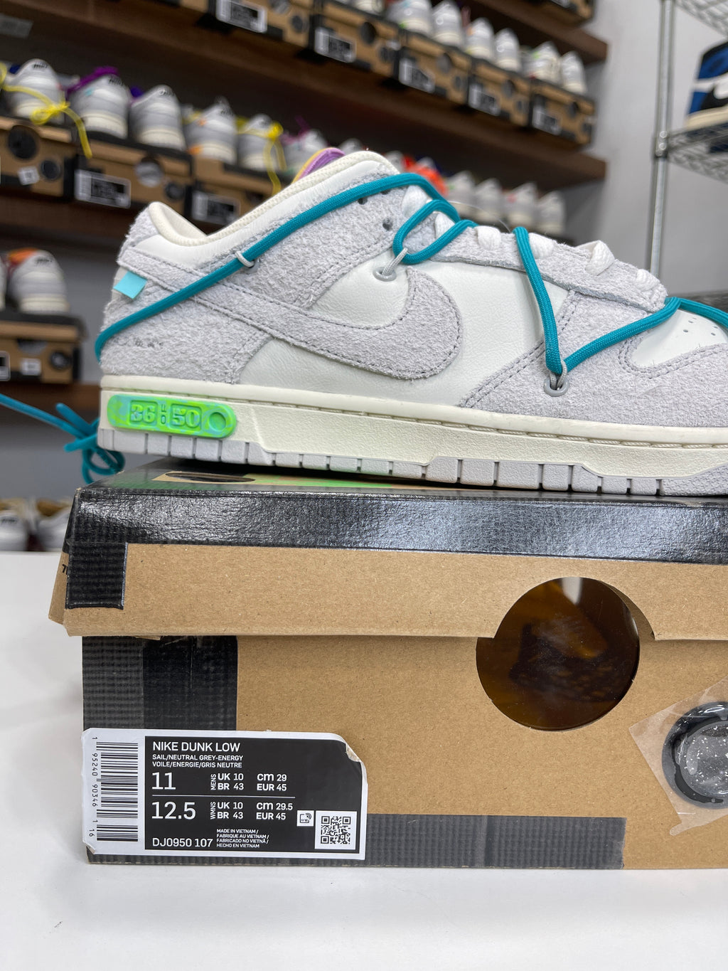 Nike Dunk Low Off-White Lot 36/50 - Sz 11