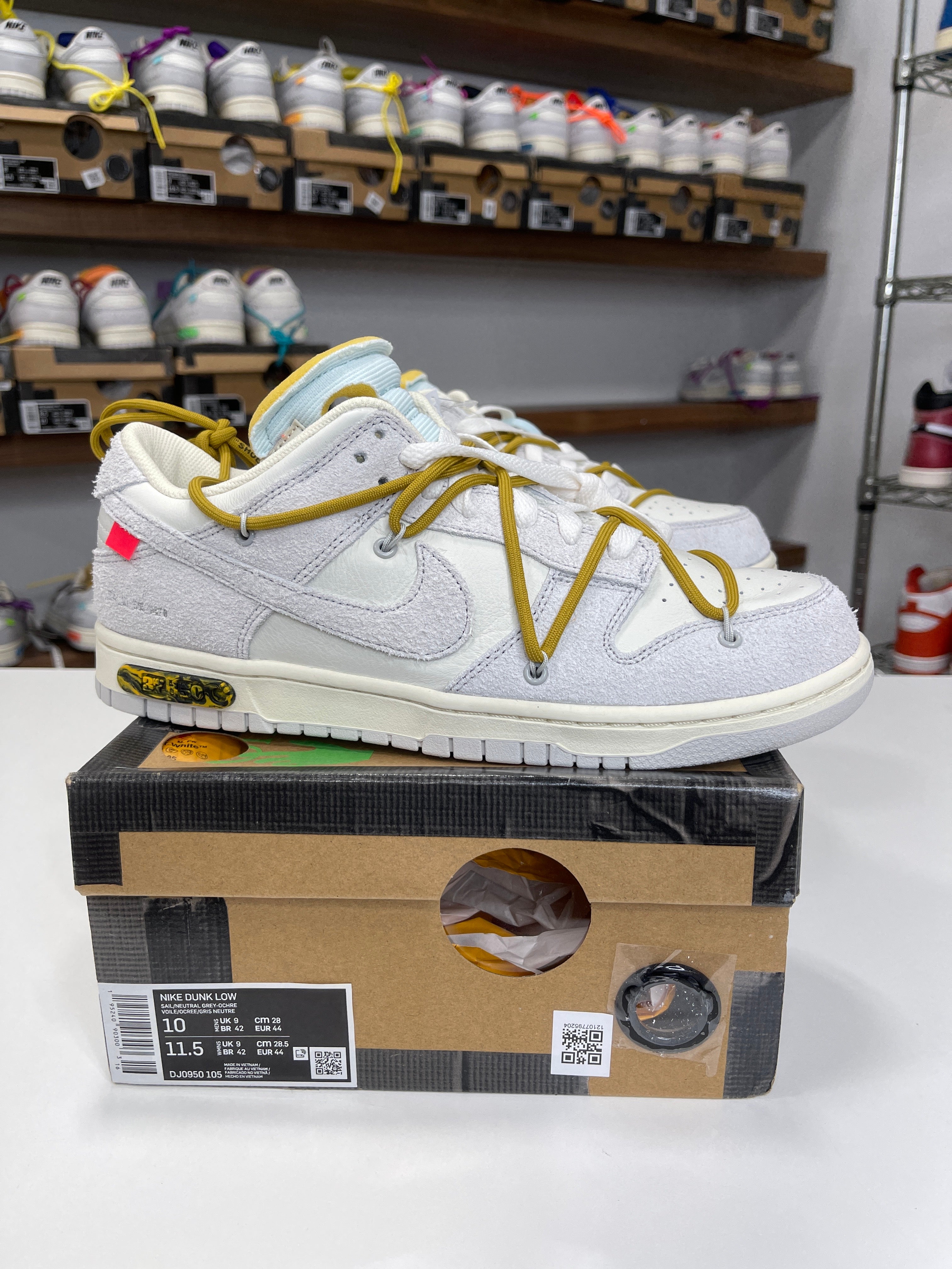 Nike Dunk Low Off-White Lot 37/50 - Sz 10