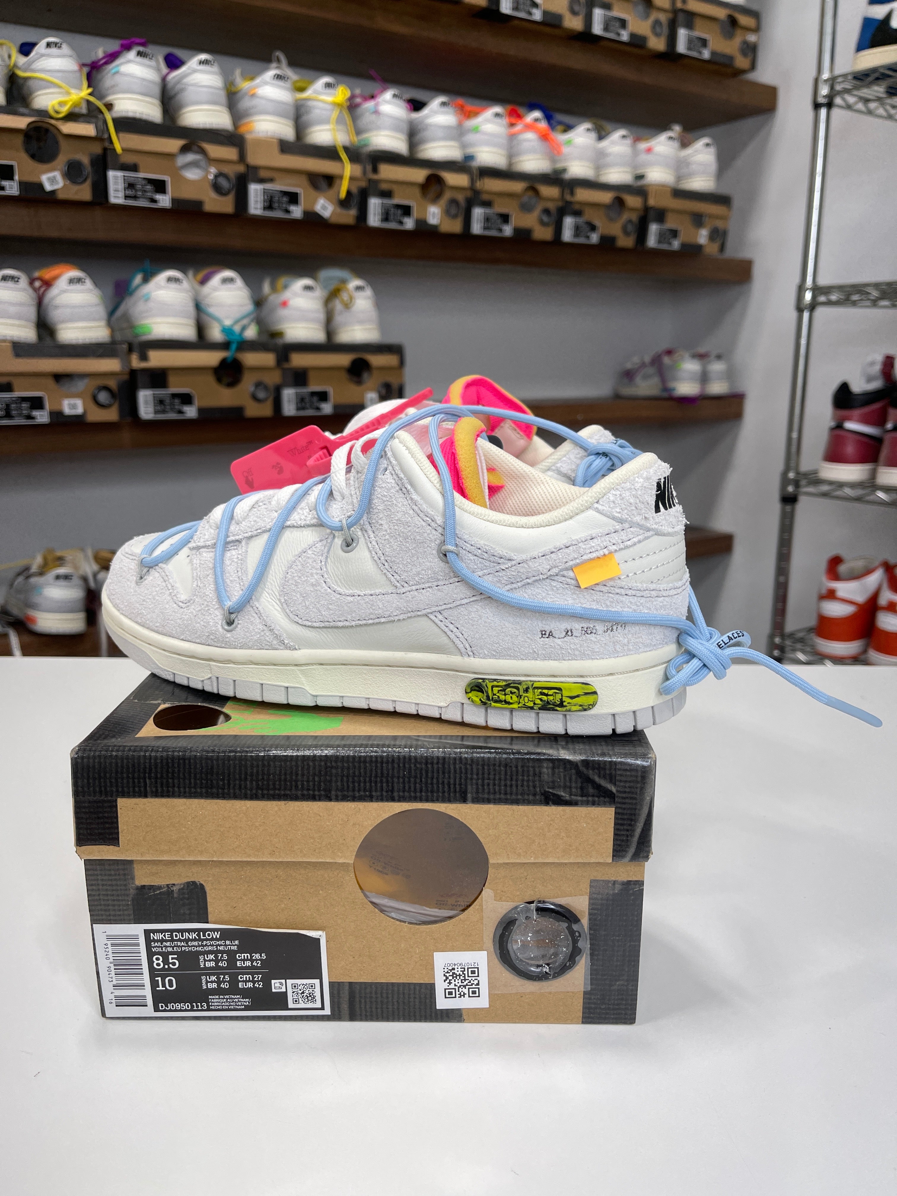 Nike Dunk Low Off-White Lot 38/50 - Sz 8.5
