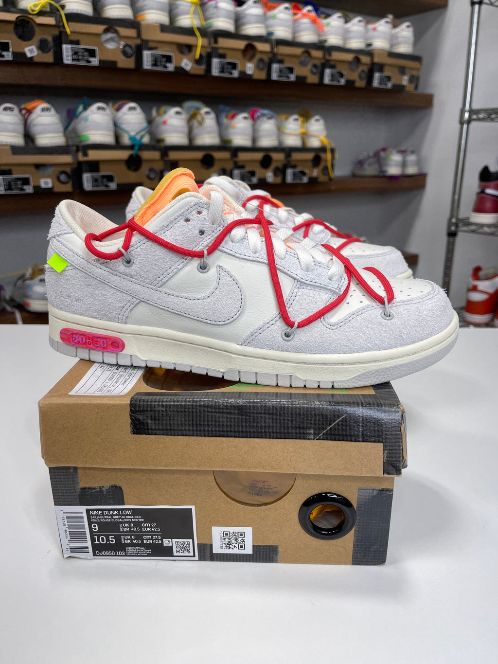 Nike Dunk Low Off-White Lot 40/50 - Sz 9