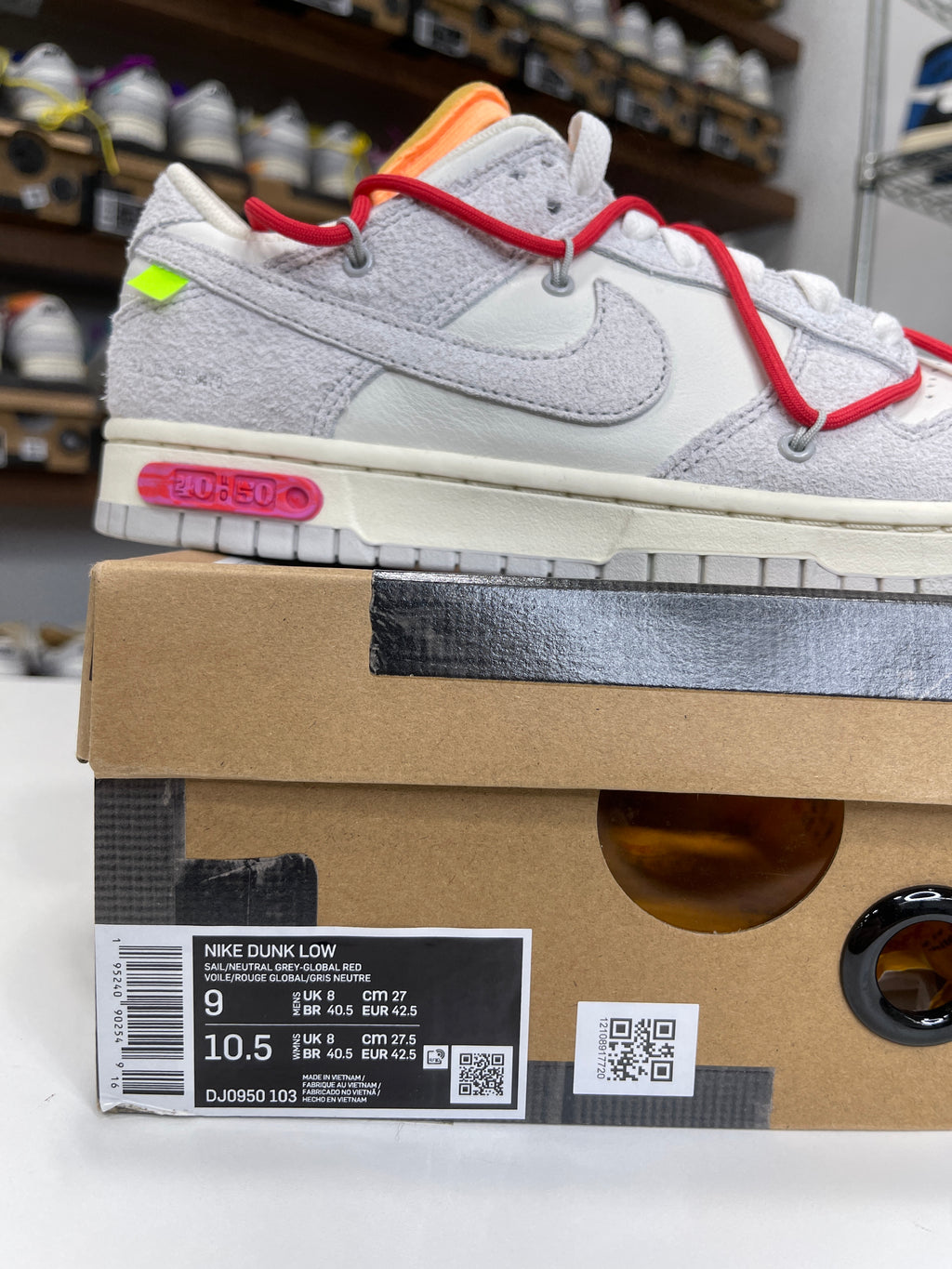 Nike Dunk Low Off-White Lot 40/50 - Sz 9