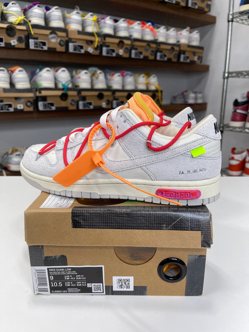 Nike Dunk Low Off-White Lot 40/50 - Sz 9