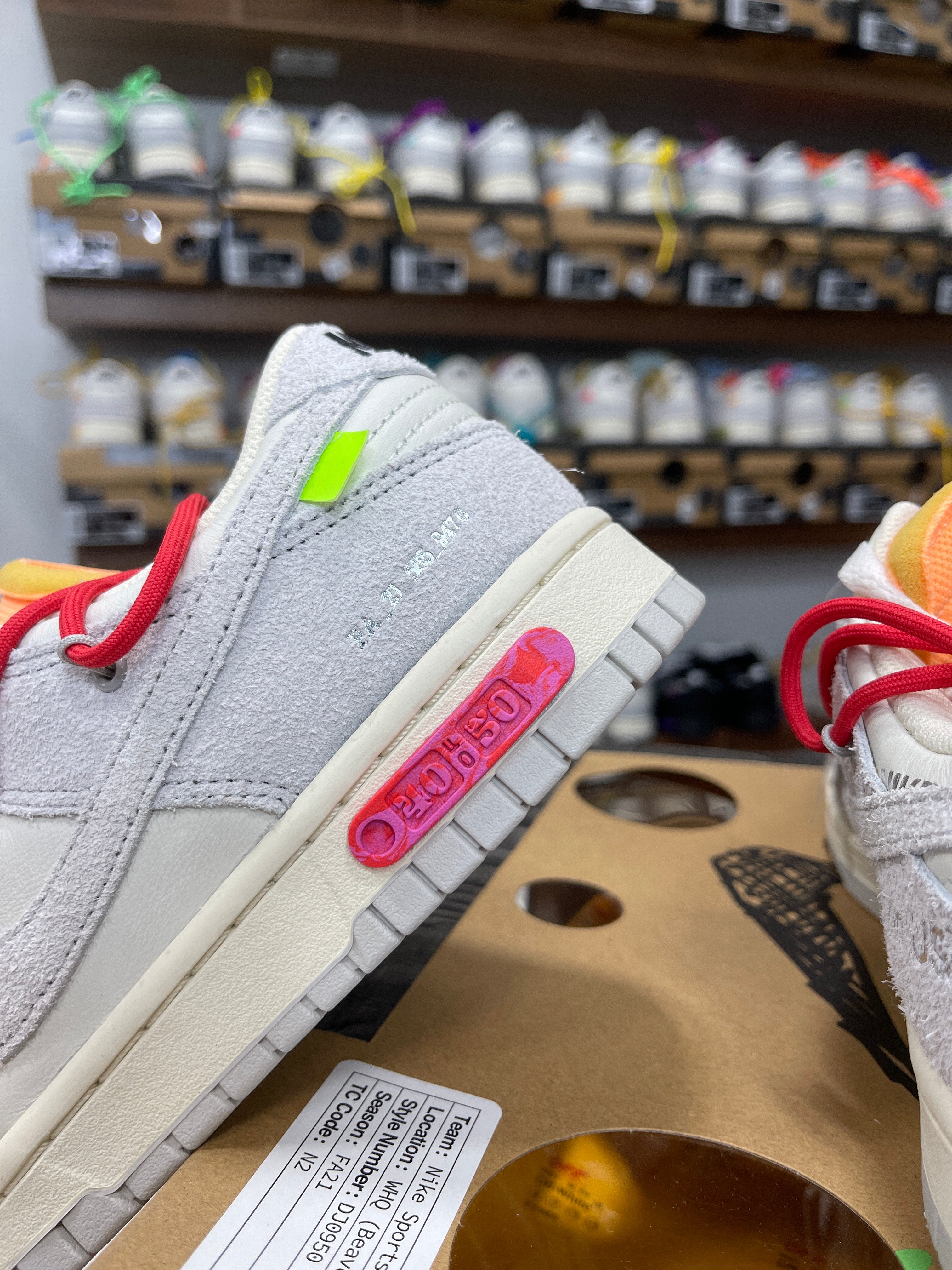 Nike Dunk Low Off-White Lot 40/50 - Sz 9