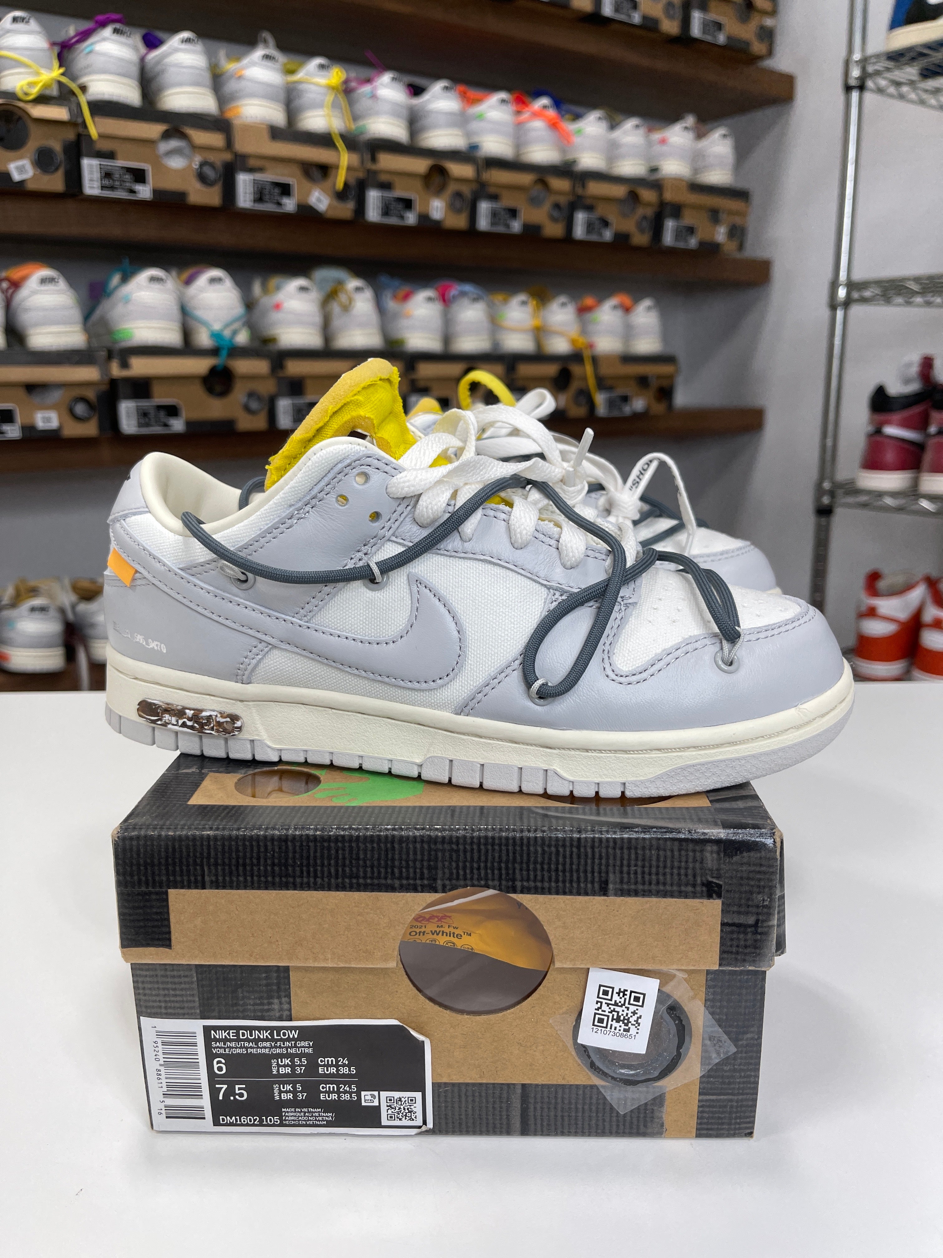 Nike Dunk Low Off-White Lot 41/50 - Sz 6