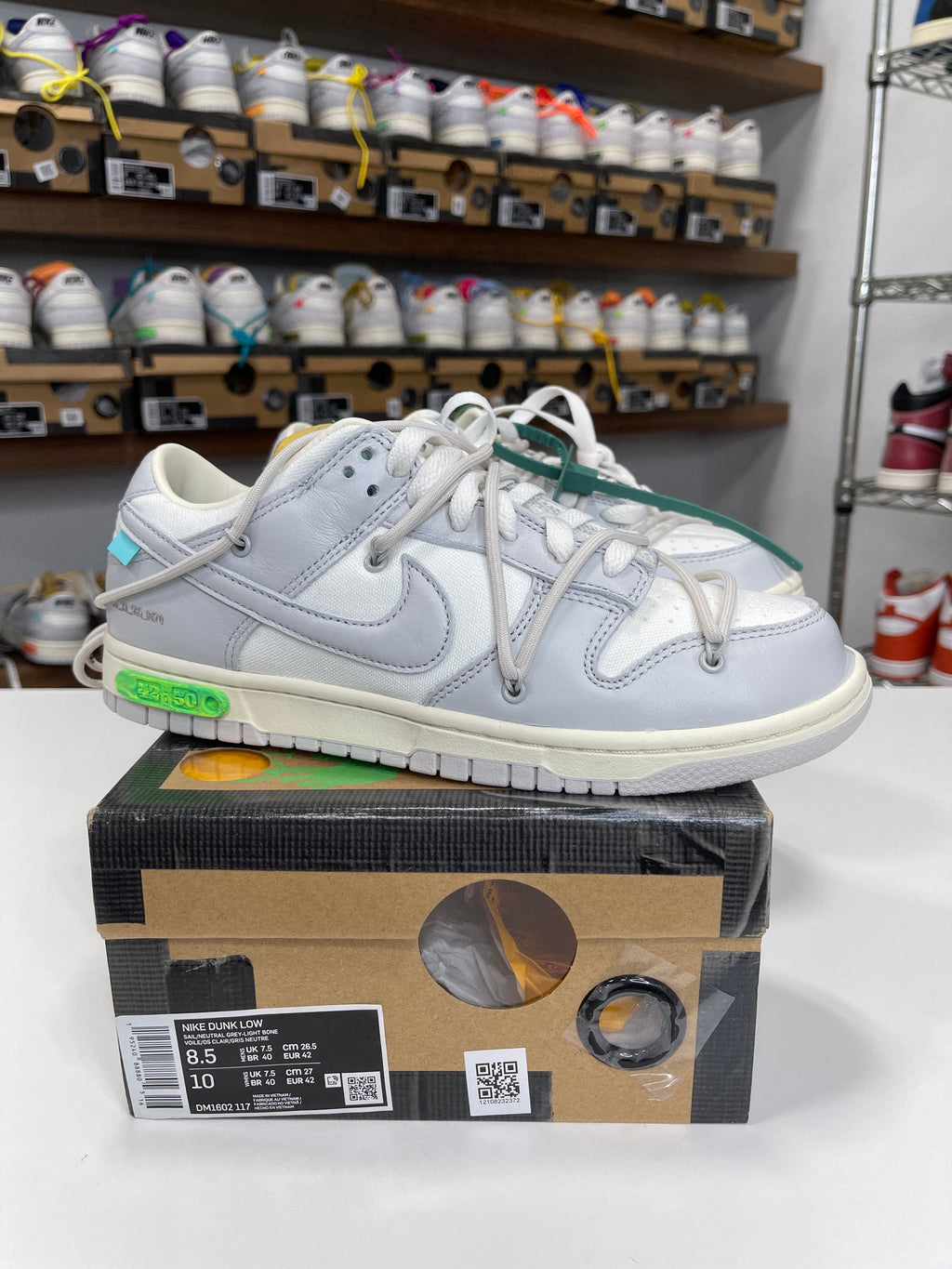 Nike Dunk Low Off-White Lot 42/50 - Sz 8.5