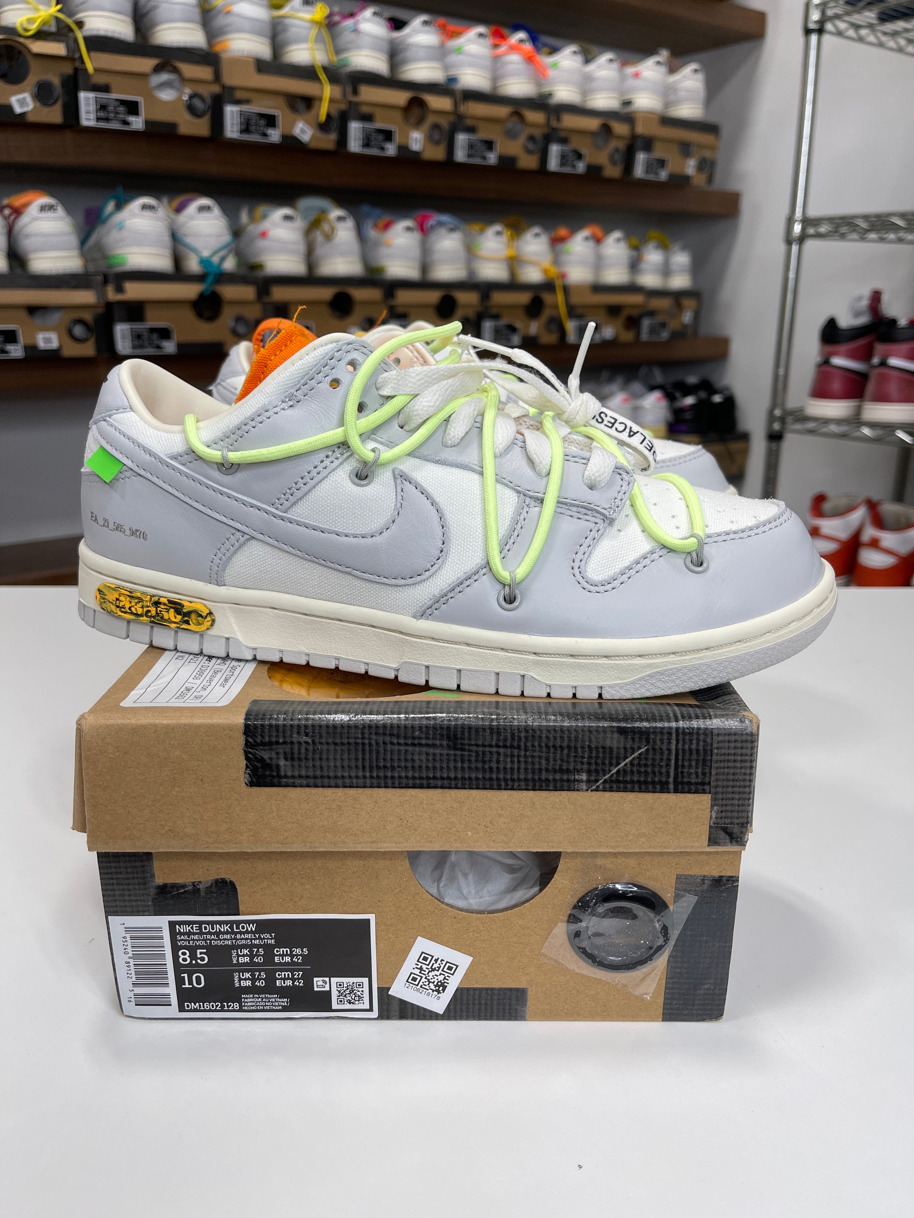 Nike Dunk Low Off-White Lot 43/50 - Sz 8.5