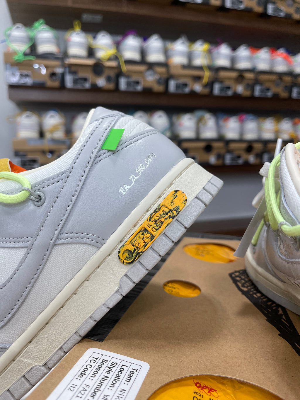 Nike Dunk Low Off-White Lot 43/50 - Sz 8.5