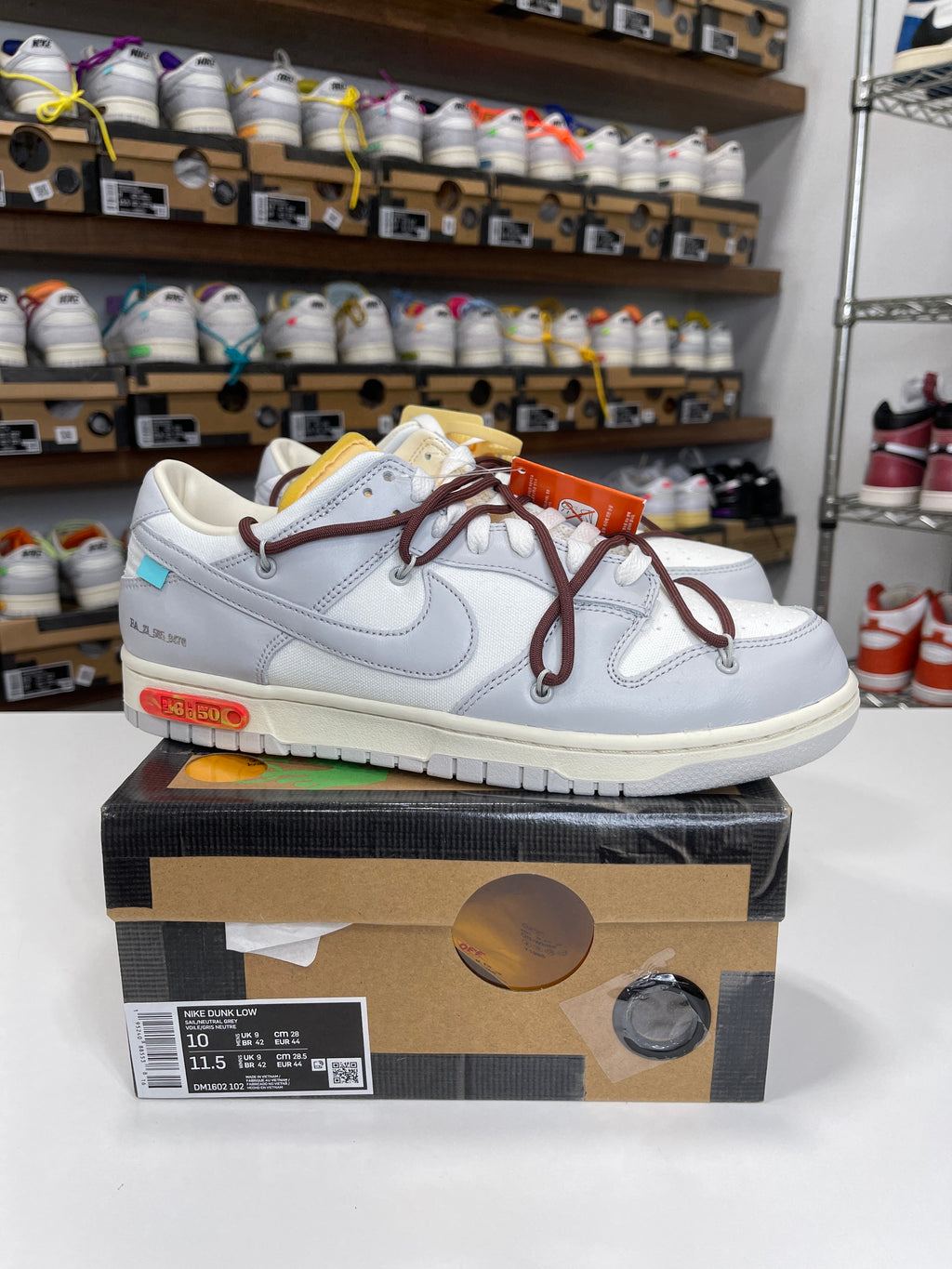 Nike Dunk Low Off-White Lot 46/50 - Sz 10