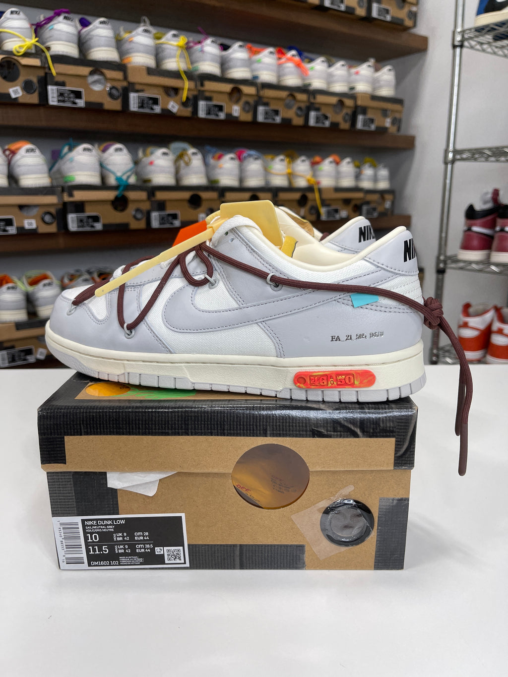 Nike Dunk Low Off-White Lot 46/50 - Sz 10