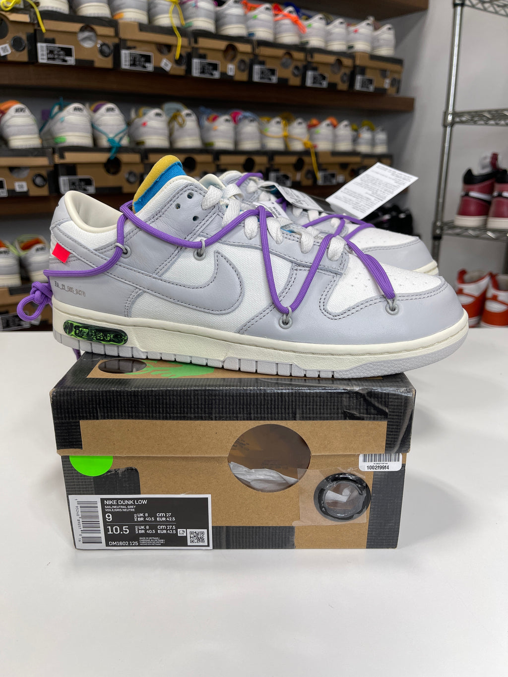 Nike Dunk Low Off-White Lot 47/50 - Sz 9