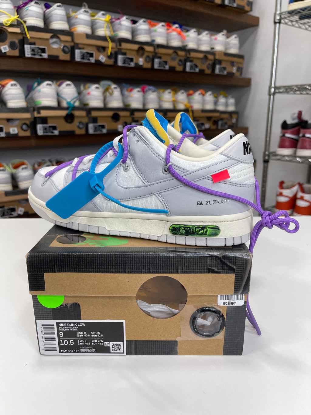 Nike Dunk Low Off-White Lot 47/50 - Sz 9