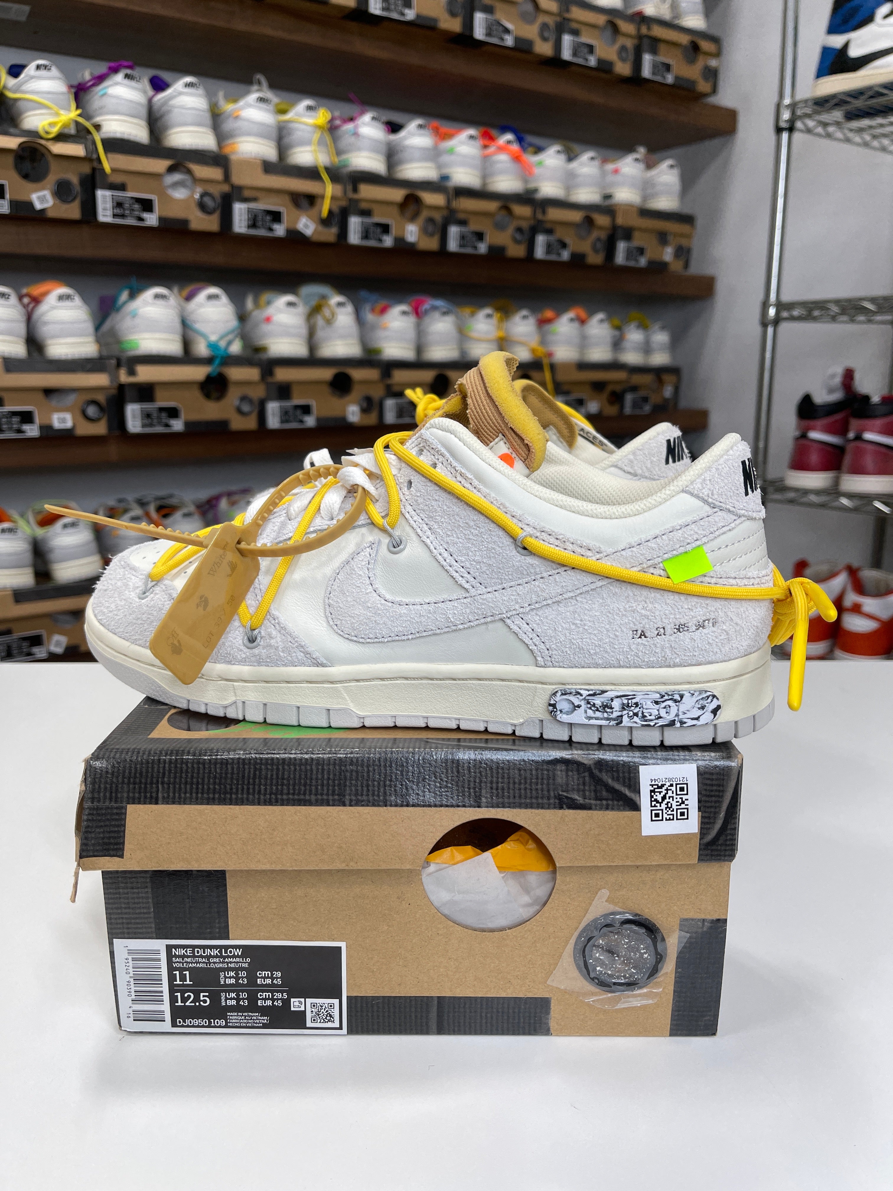 Nike Dunk Low Off-White Lot 39/50 - Sz 11