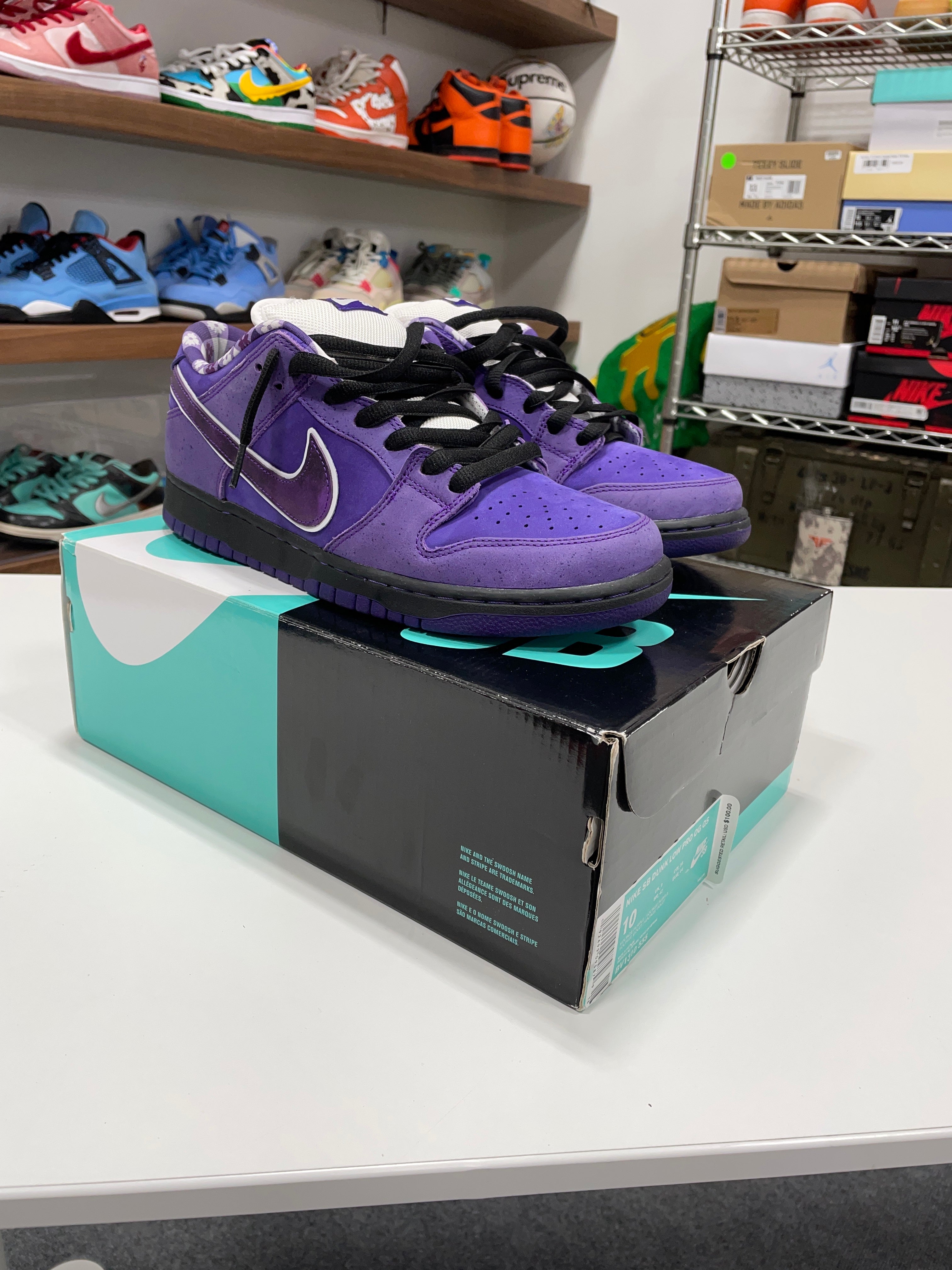 Nike SB Dunk Low Concepts Purple Lobster Sz 10