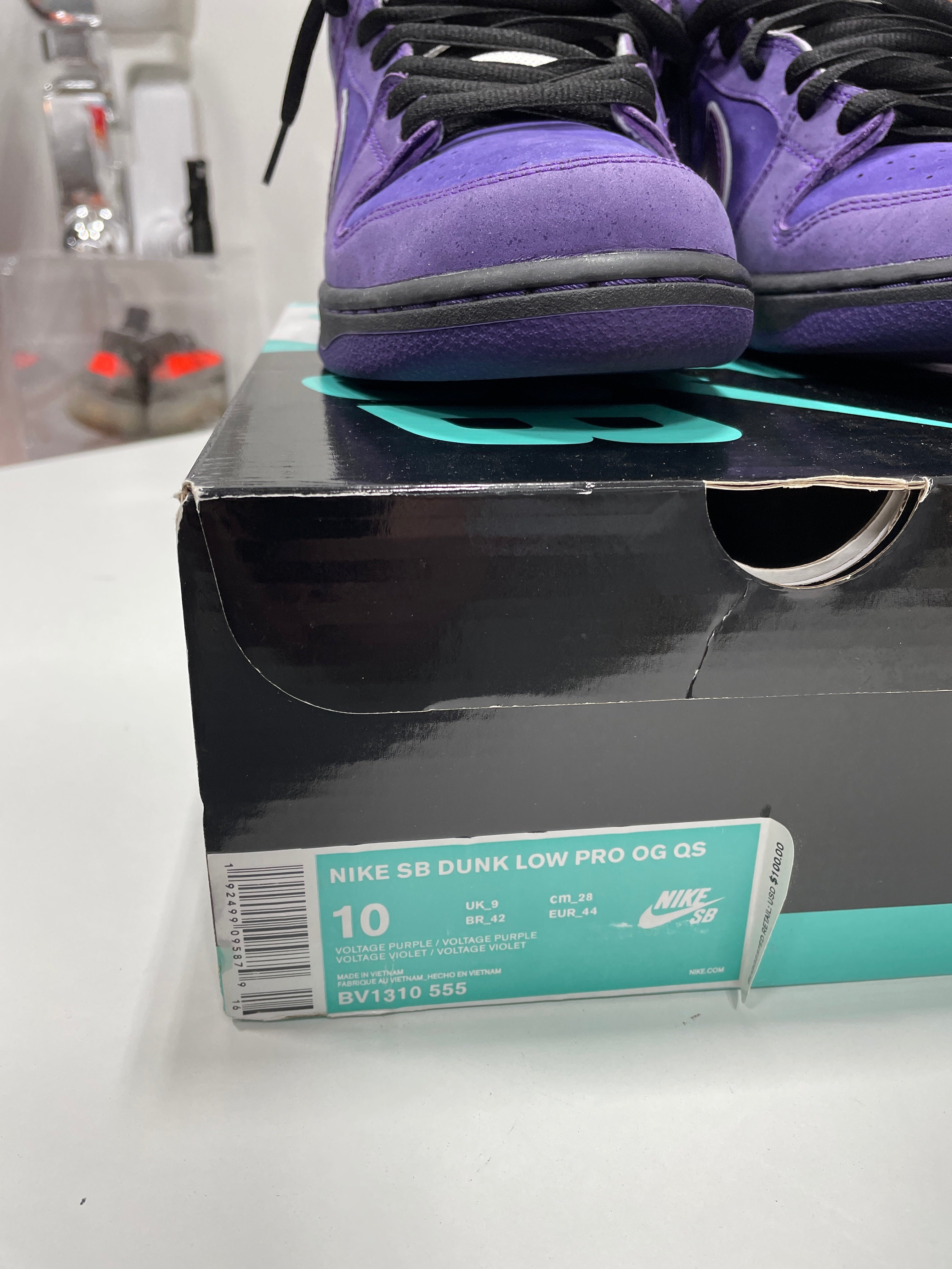 Nike SB Dunk Low Concepts Purple Lobster Sz 10