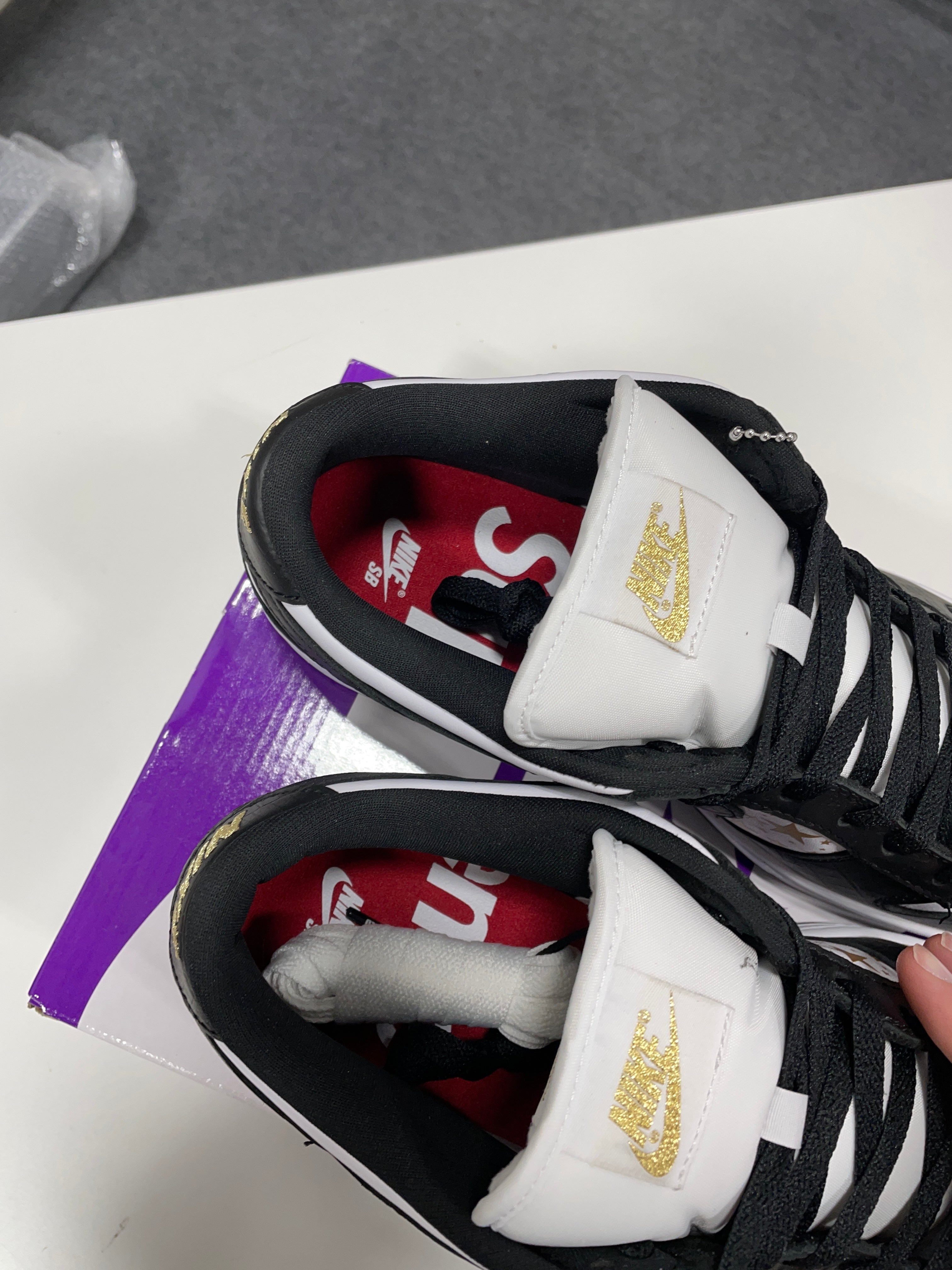Nike SB Dunk Low Supreme Stars Black (2021) Sz 9.5