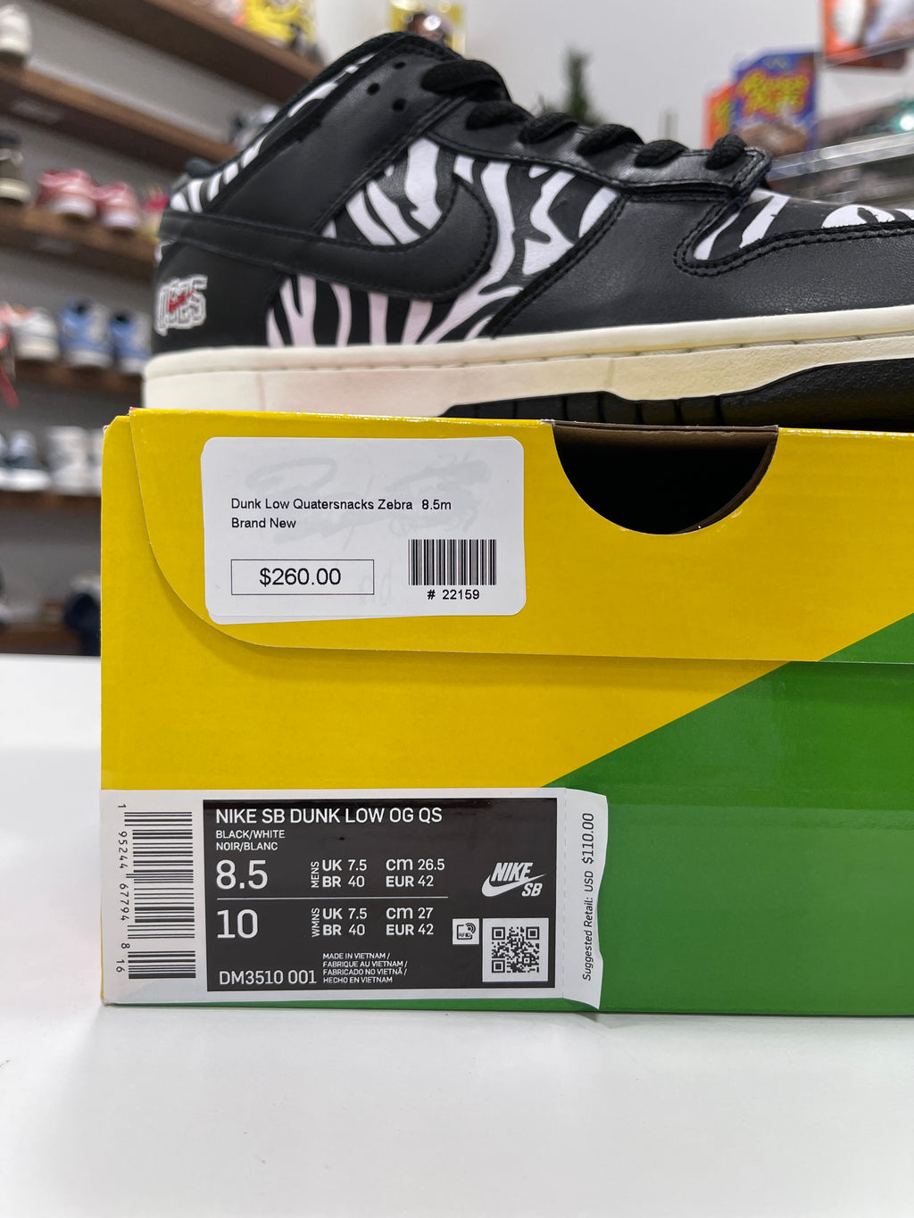 Nike SB Dunk Low "Quarter Snacks" Sz 8.5