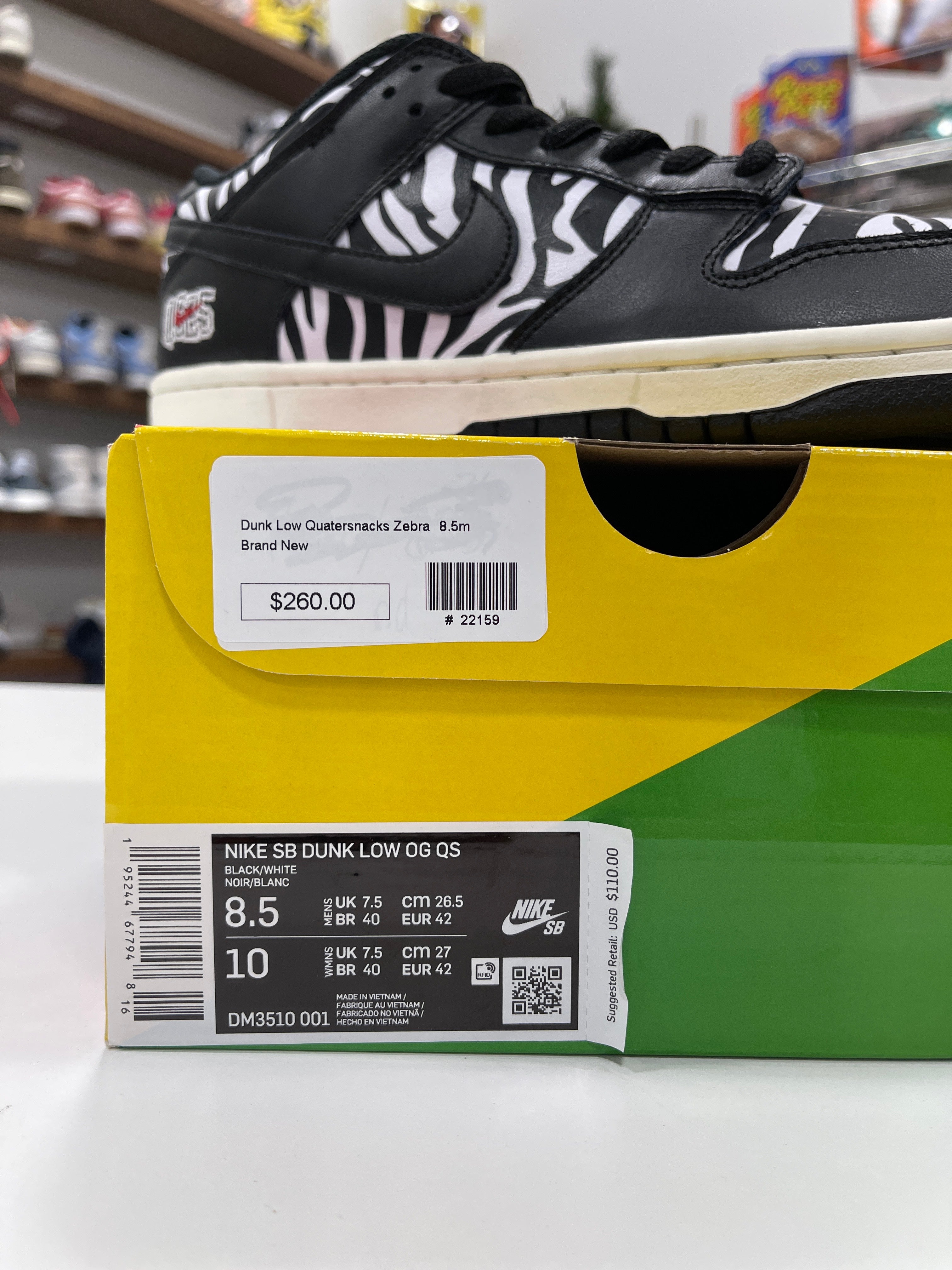 Nike SB Dunk Low "Quarter Snacks" Sz 8.5